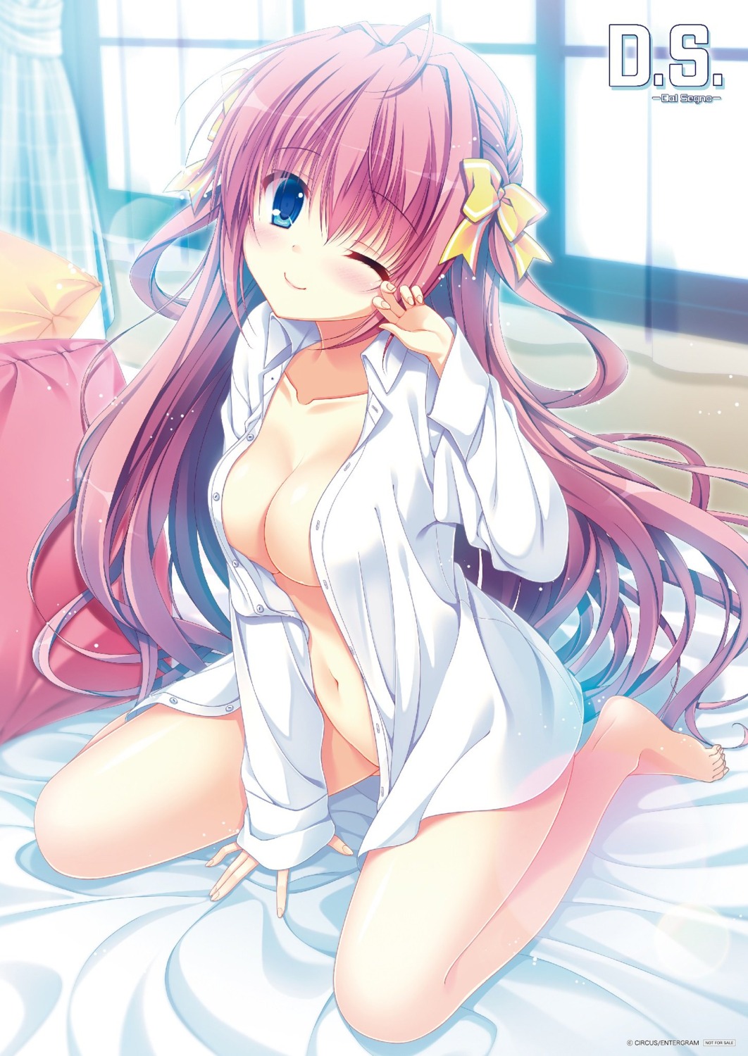 aliasing asamiya_himari bottomless circus d.s._-dal_segno- dress_shirt no_bra open_shirt tanihara_natsuki