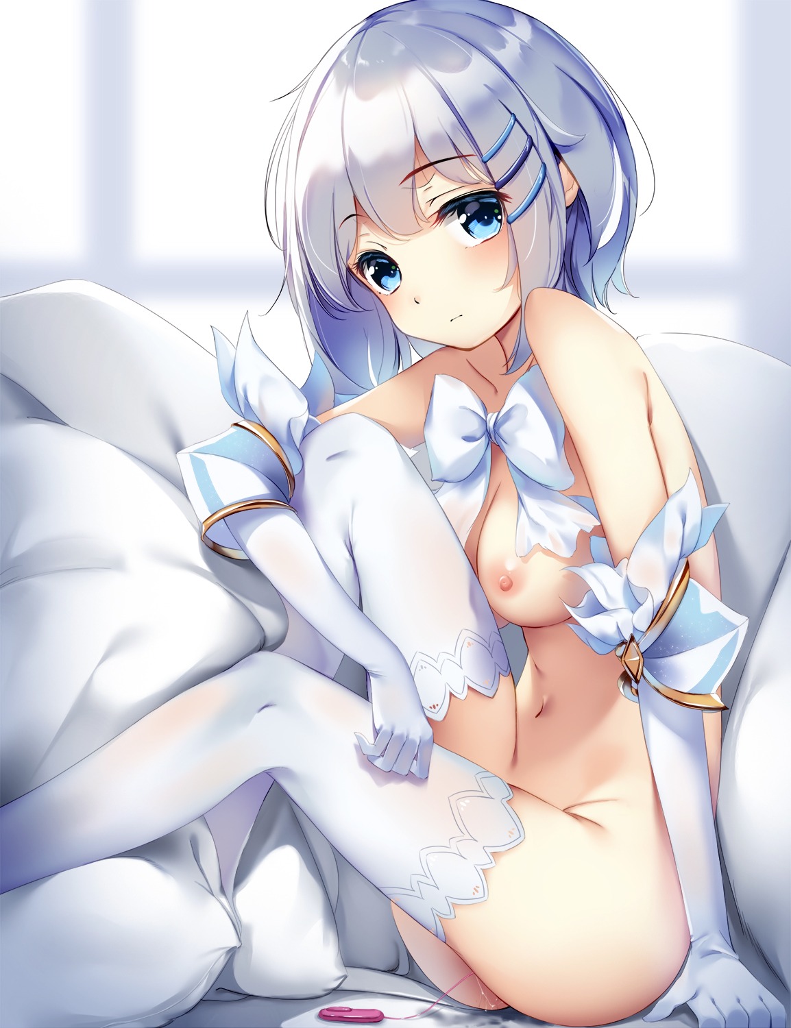 date_a_live naked nipples pussy_juice thighhighs tobiichi_origami touxing_no_diluka vibrator