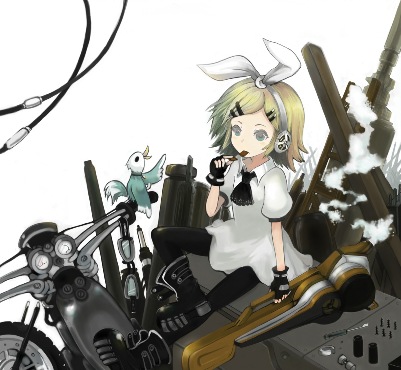 kagamine_rin pantyhose ryuuri_susuki vocaloid