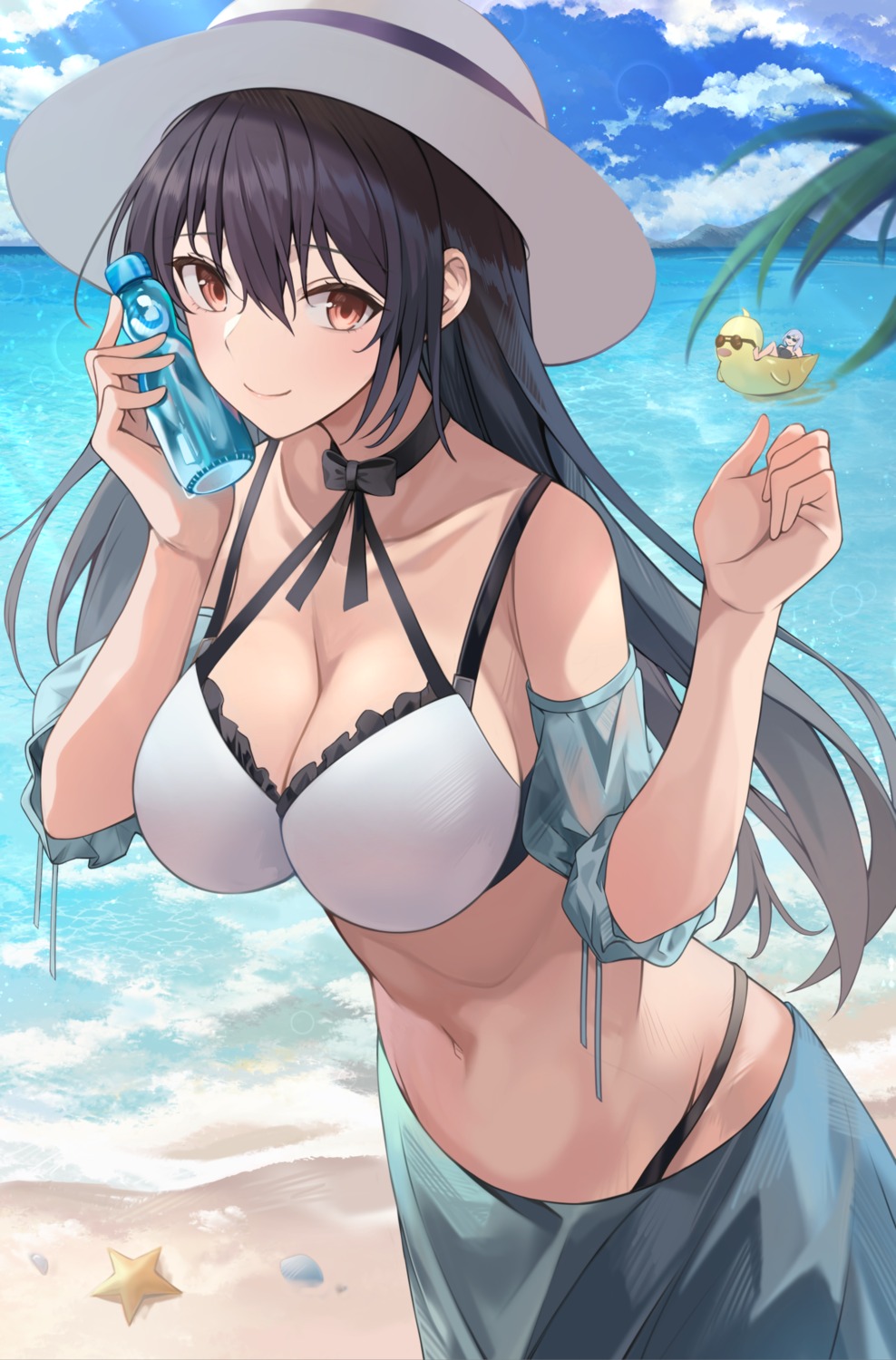 bikini cleavage sukuemon swimsuits