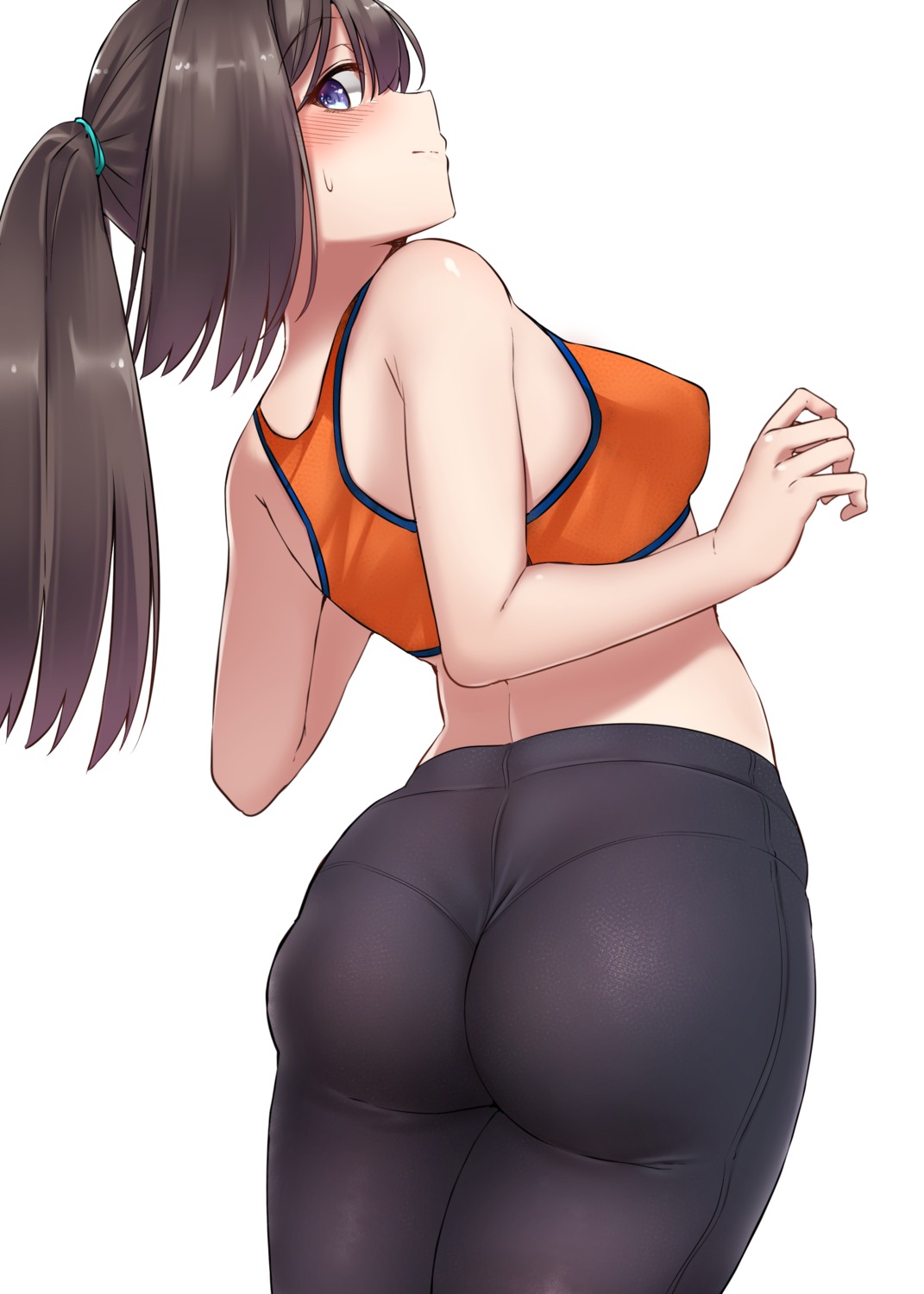 akizuki_(kancolle) ass bra erect_nipples gym_uniform kantai_collection kiritto