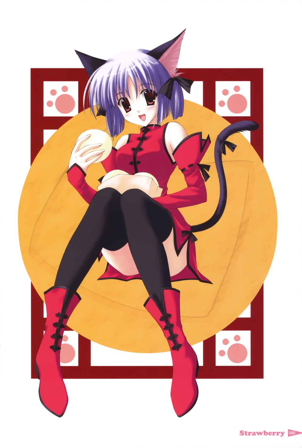 animal_ears nanao_naru nekomimi tail thighhighs