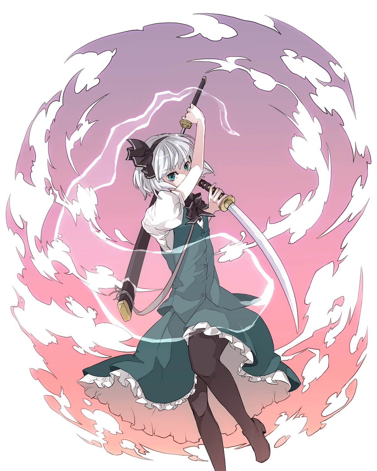 hitsuji_(hanatoutau) konpaku_youmu sword touhou