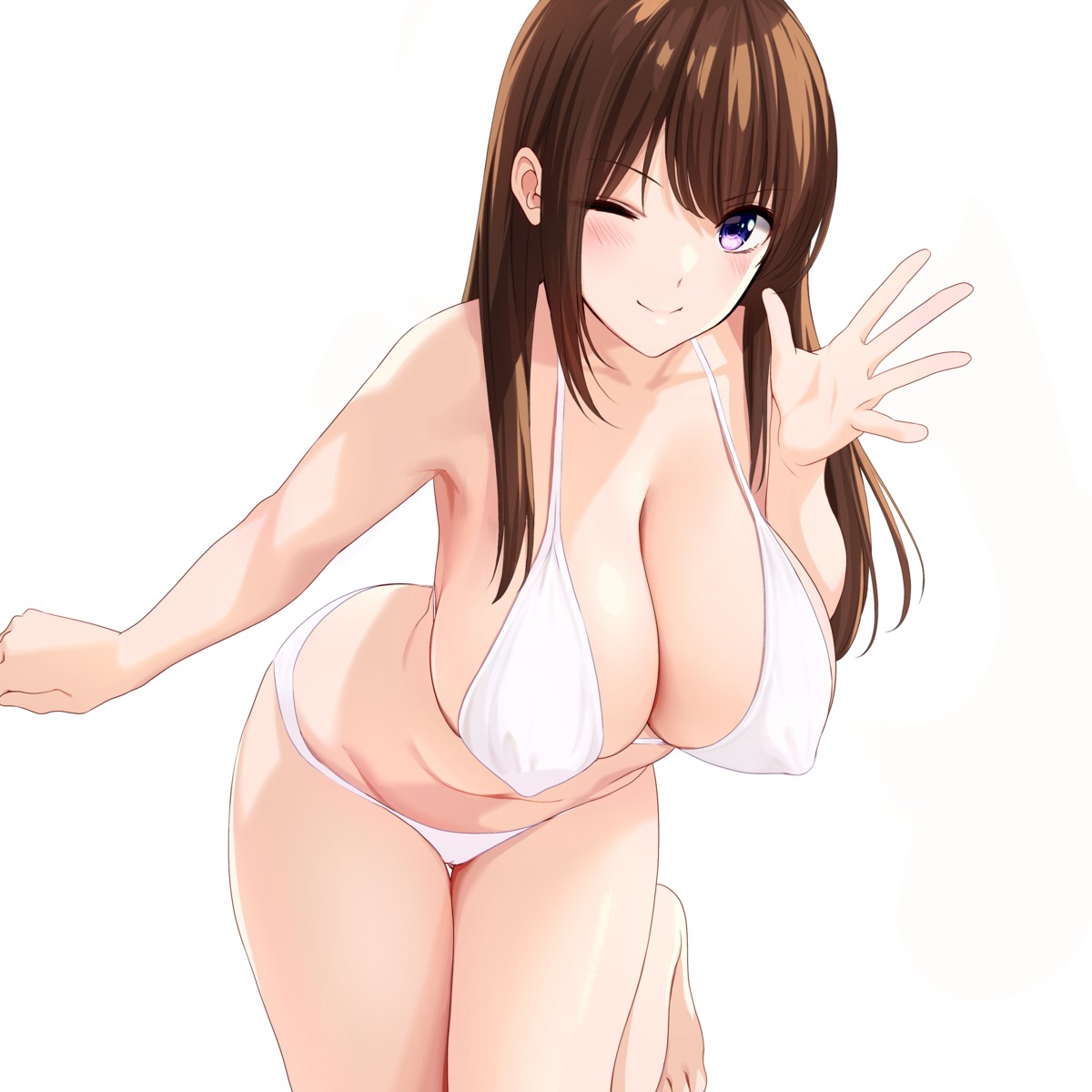 bikini cameltoe erect_nipples marui_koishi swimsuits