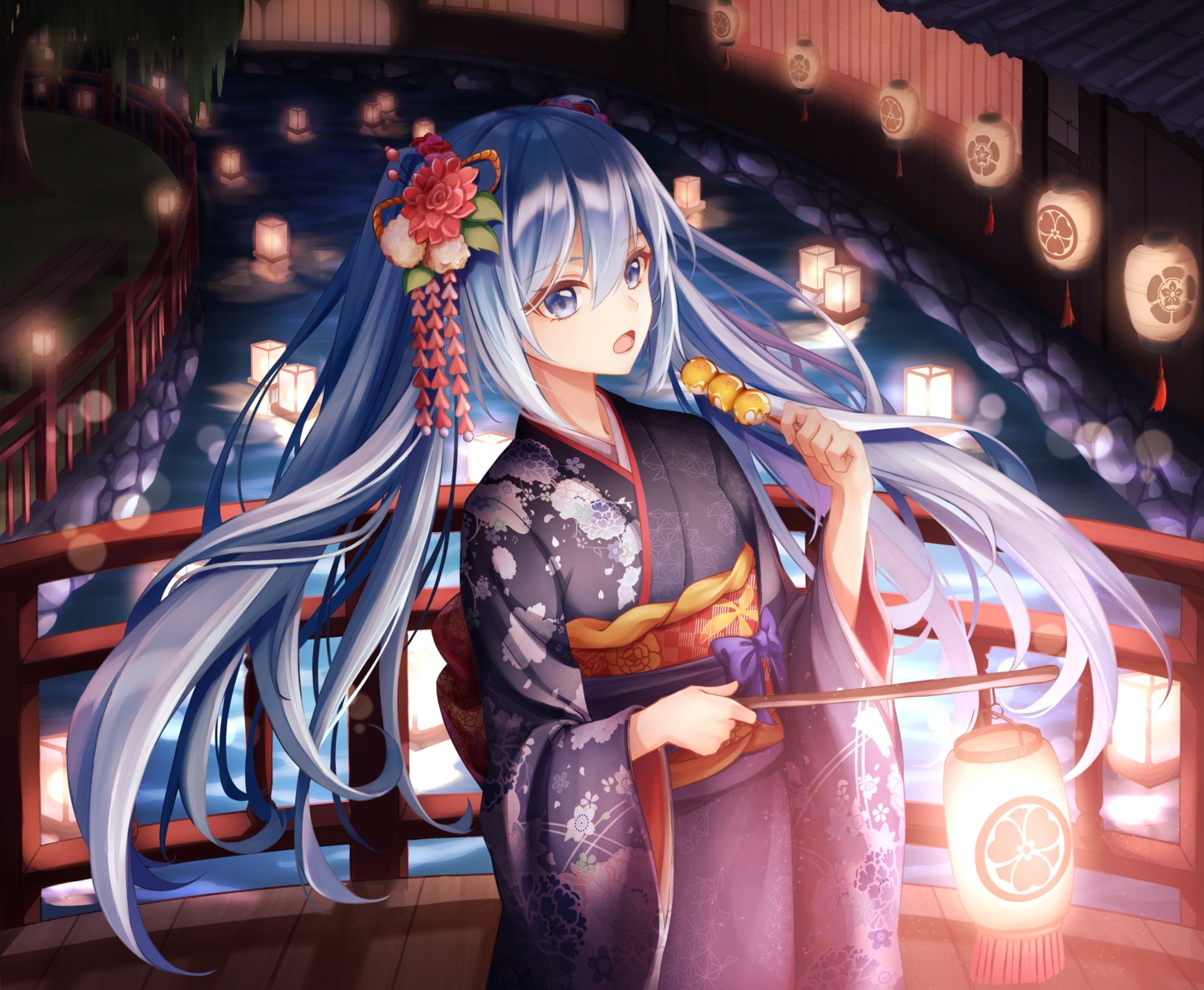 hatsune_miku kimono kyoto_nippon_festival star-ring vocaloid