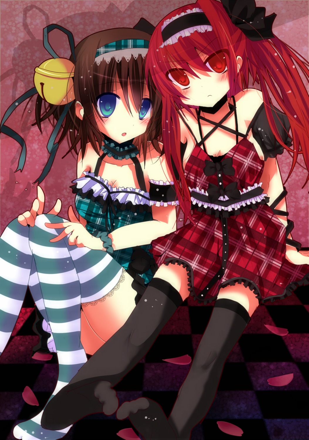 dress gothic_lolita lolita_fashion shimotsuki_eri thighhighs