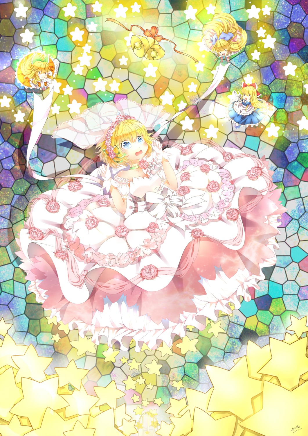 3000kojun alice_margatroid dress shanghai touhou wedding_dress