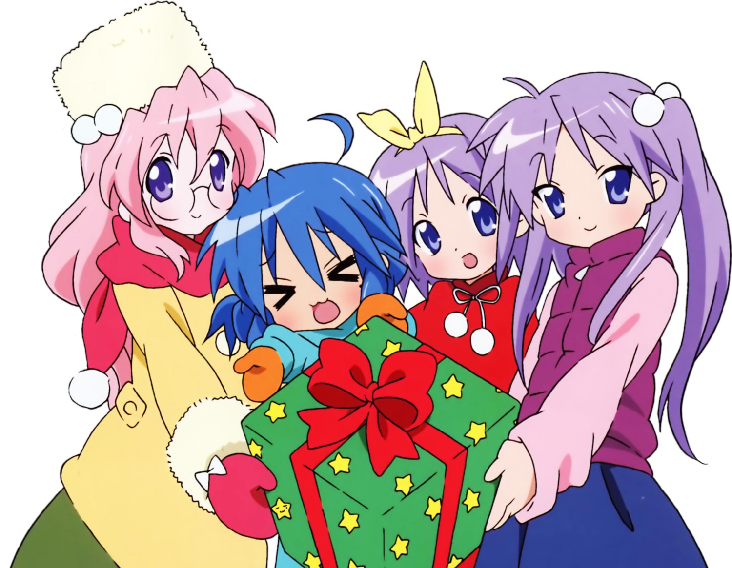 hiiragi_kagami hiiragi_tsukasa izumi_konata lucky_star takara_miyuki