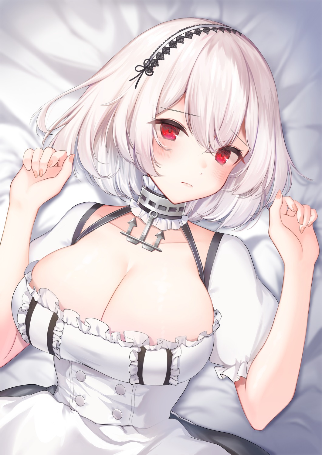 azur_lane chan'nu cleavage maid no_bra sirius_(azur_lane)