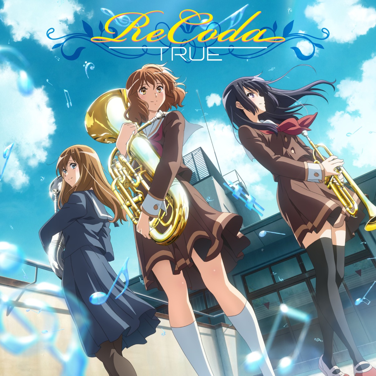 disc_cover hibike!_euphonium ikeda_kazumi kousaka_reina kuroe_mayu oumae_kumiko pantyhose seifuku thighhighs