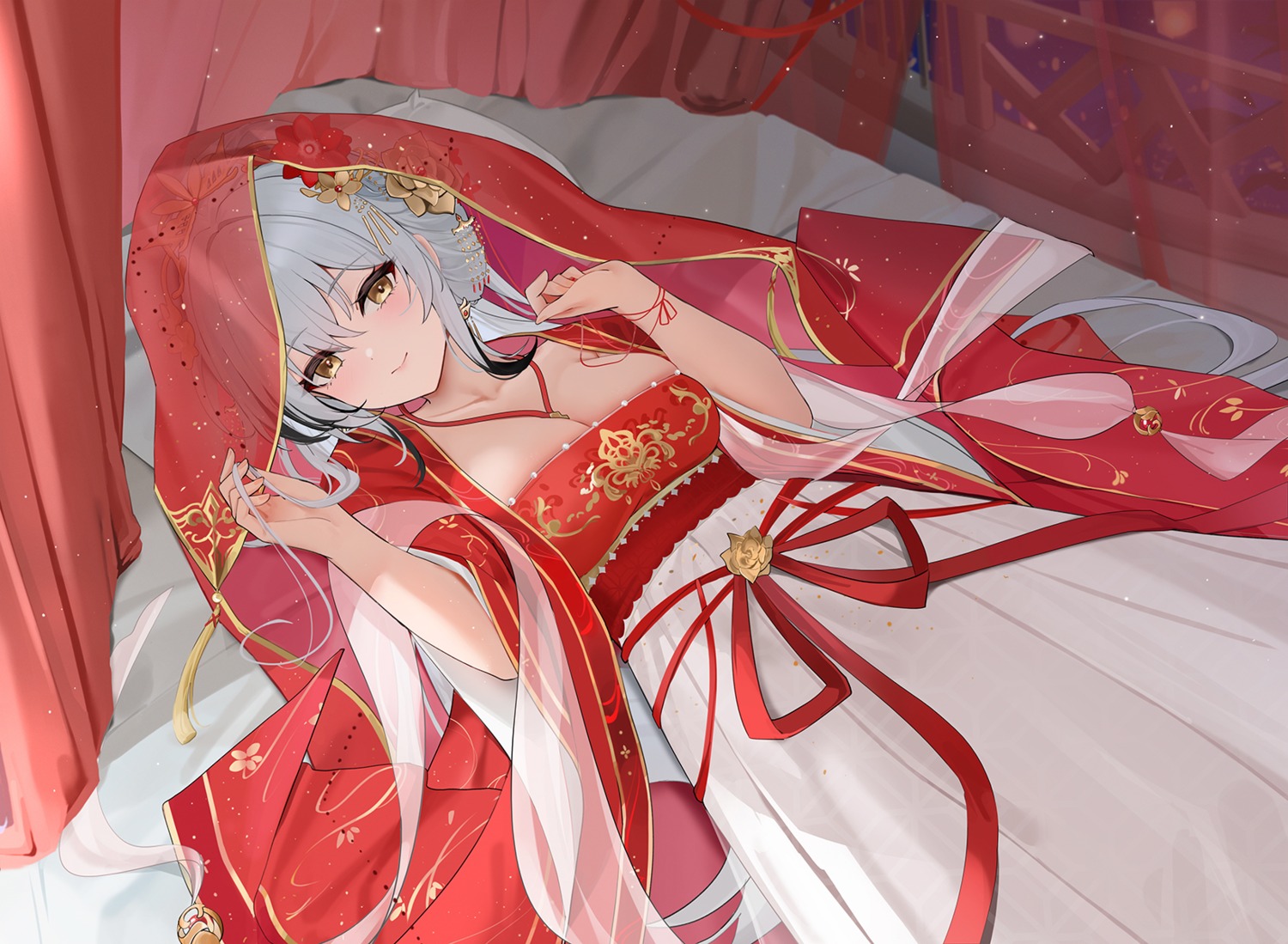 azur_lane hai_tien_(azur_lane) no_bra qing_wu