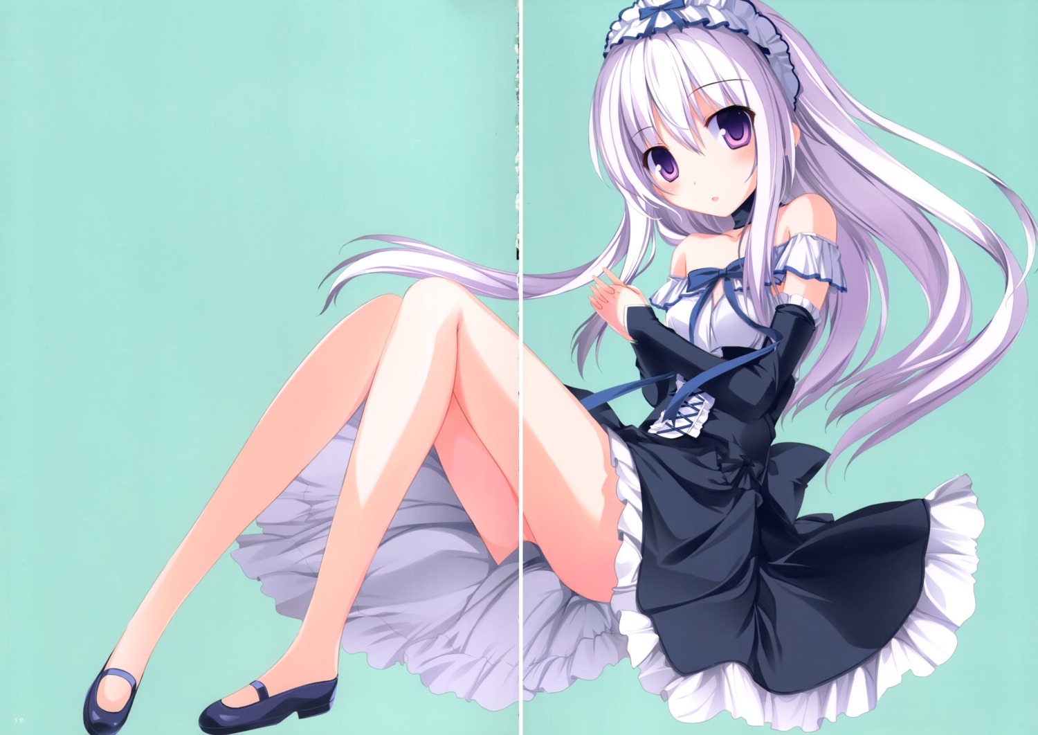 crease dress karory lolita_fashion no_bra skirt_lift