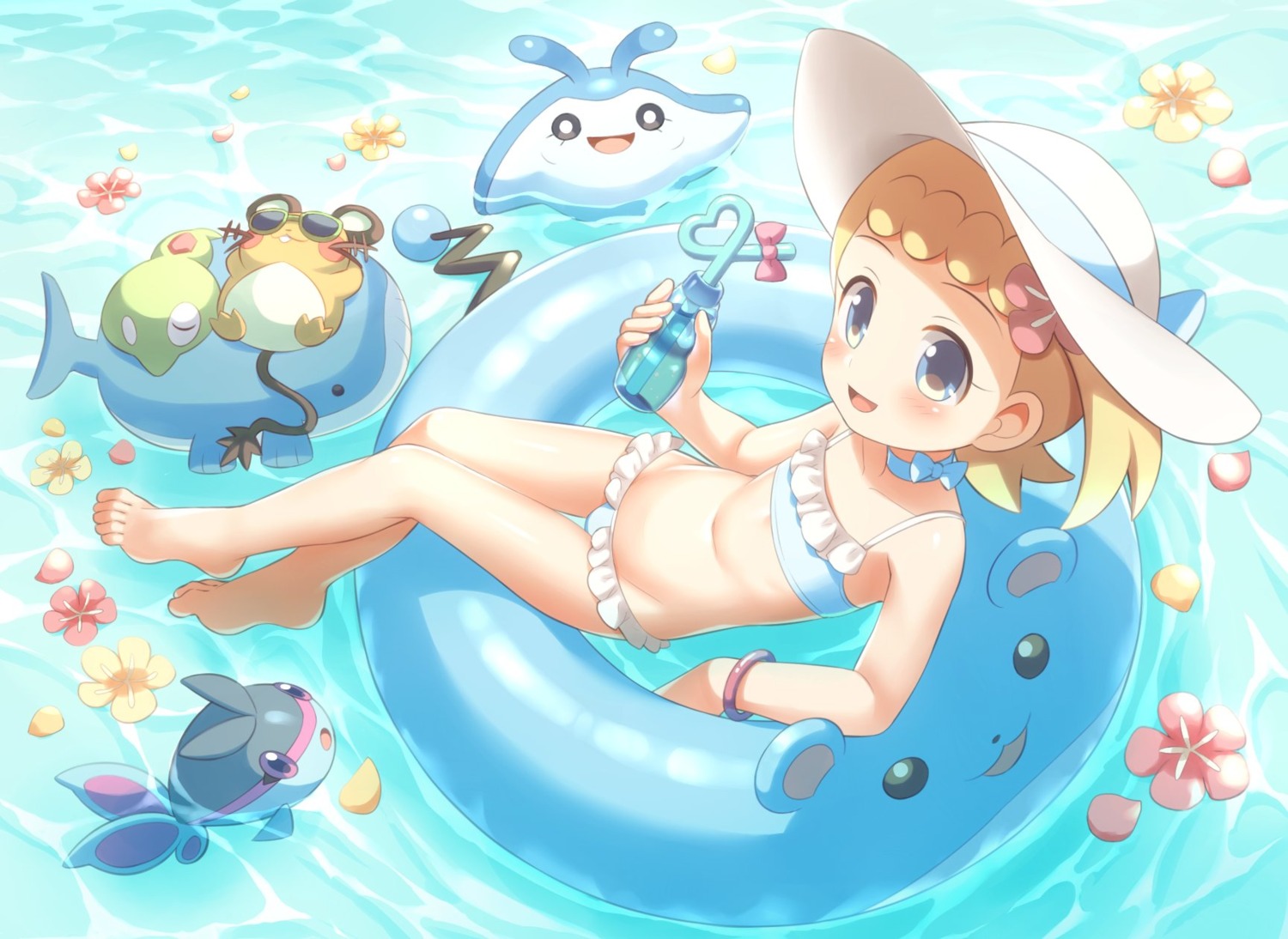 bikini dedenne eureka_(pokemon) finneon mantine pokemon porocha swimsuits wailmer