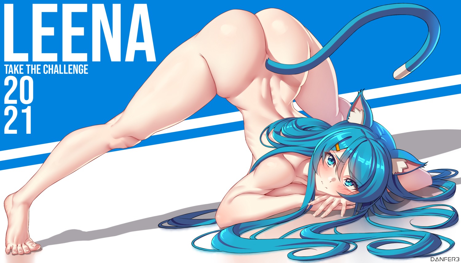 animal_ears ass danfer3 leena naked nekomimi tail