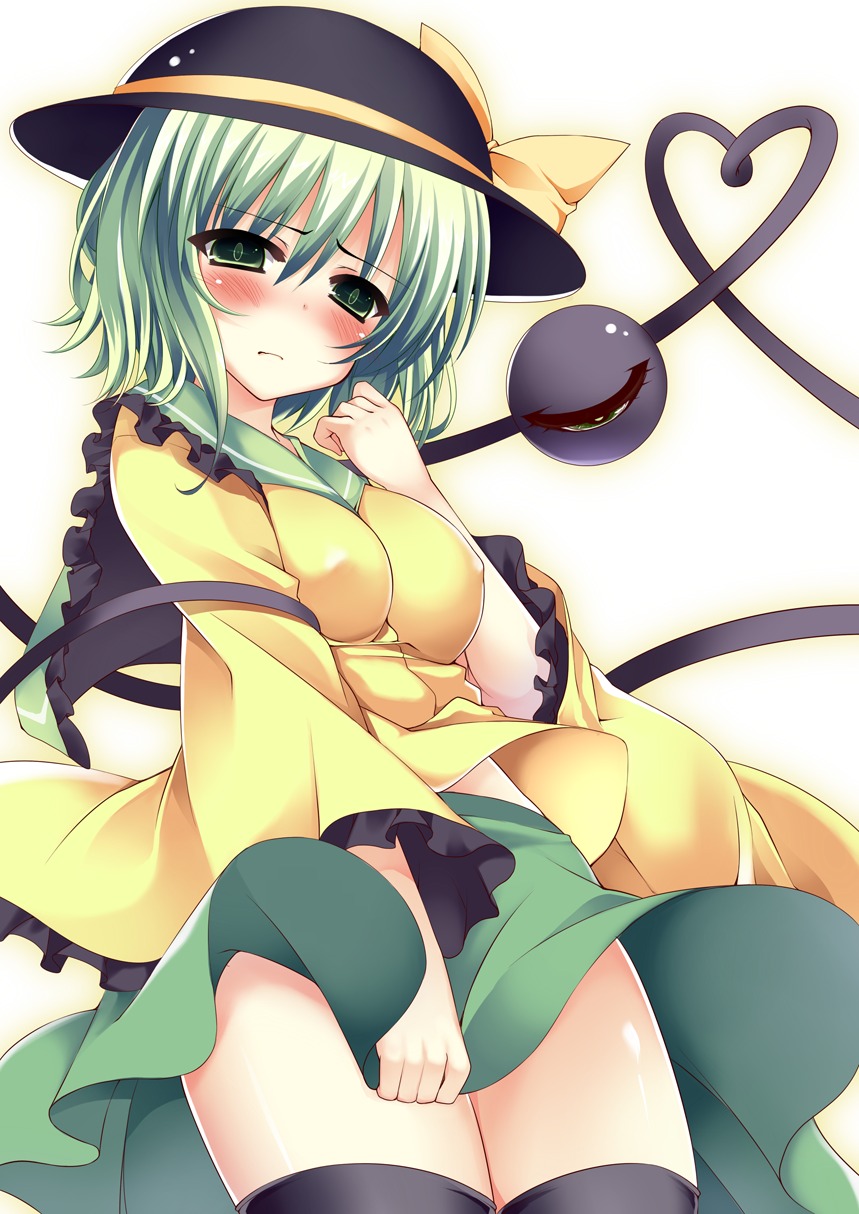 erect_nipples komeiji_koishi thighhighs torisukerabasu touhou