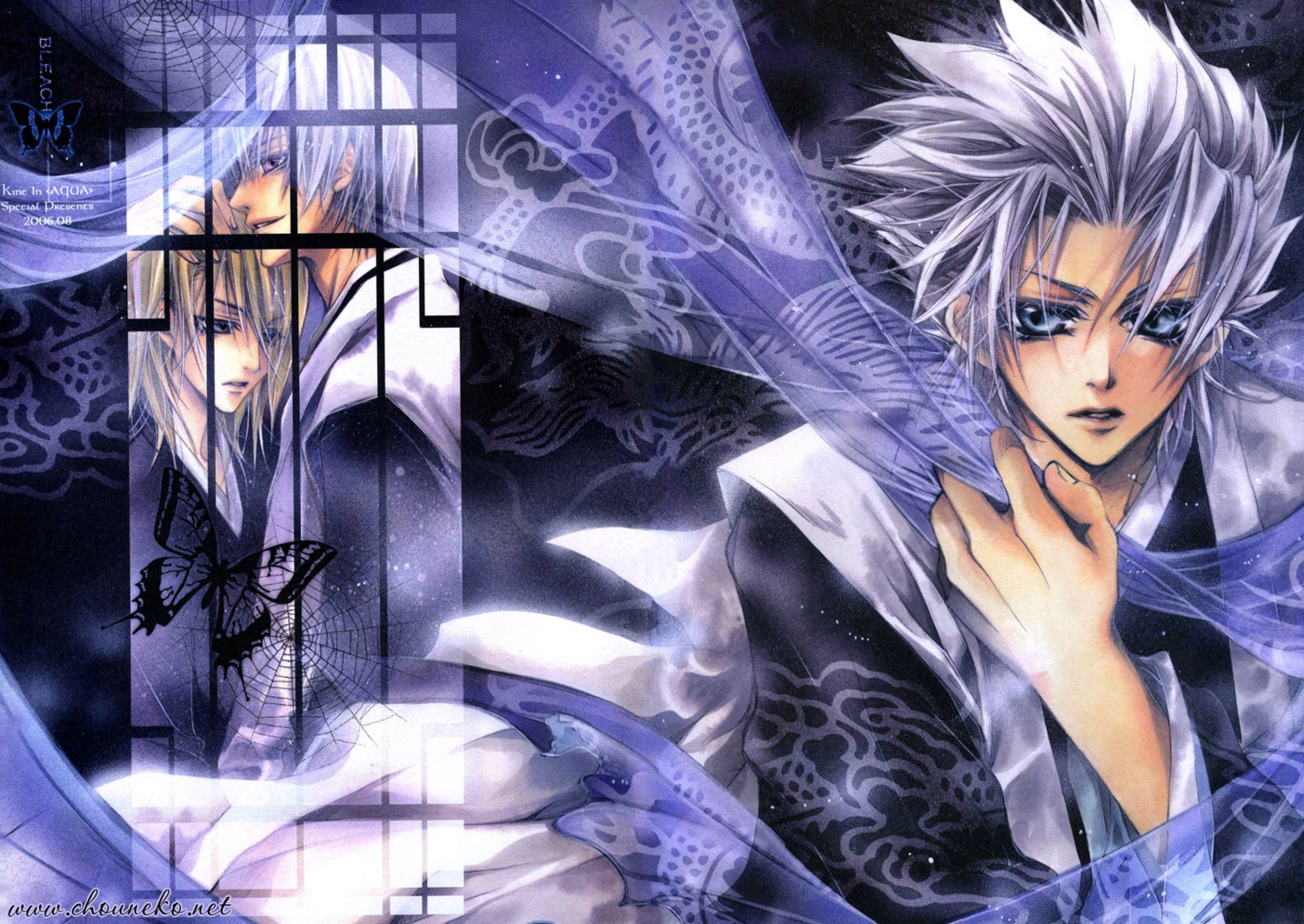 bleach hitsugaya_toushirou ichimaru_gin kira_izuru lee_sun-young male