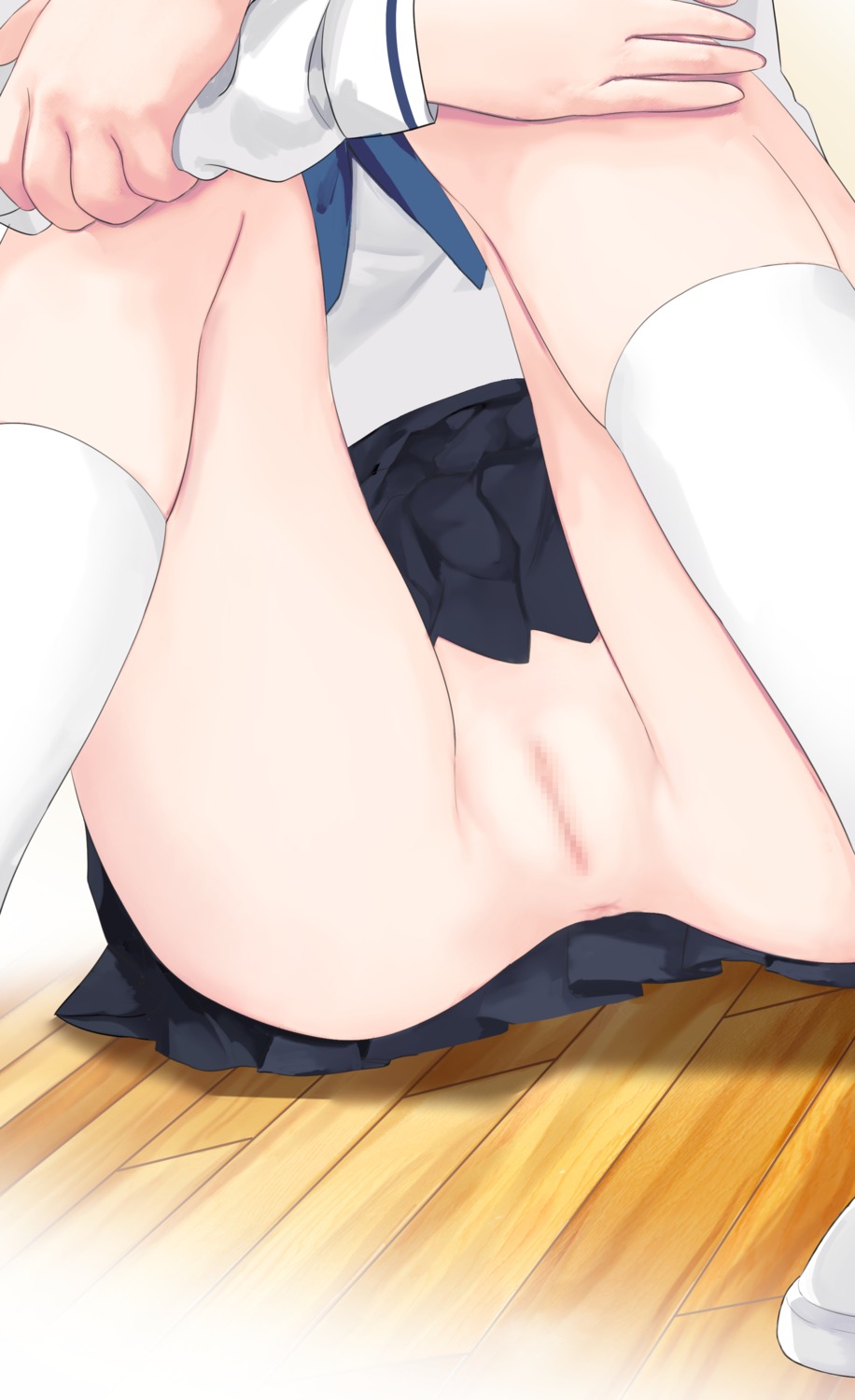 anus censored echiru nopan pussy seifuku skirt_lift