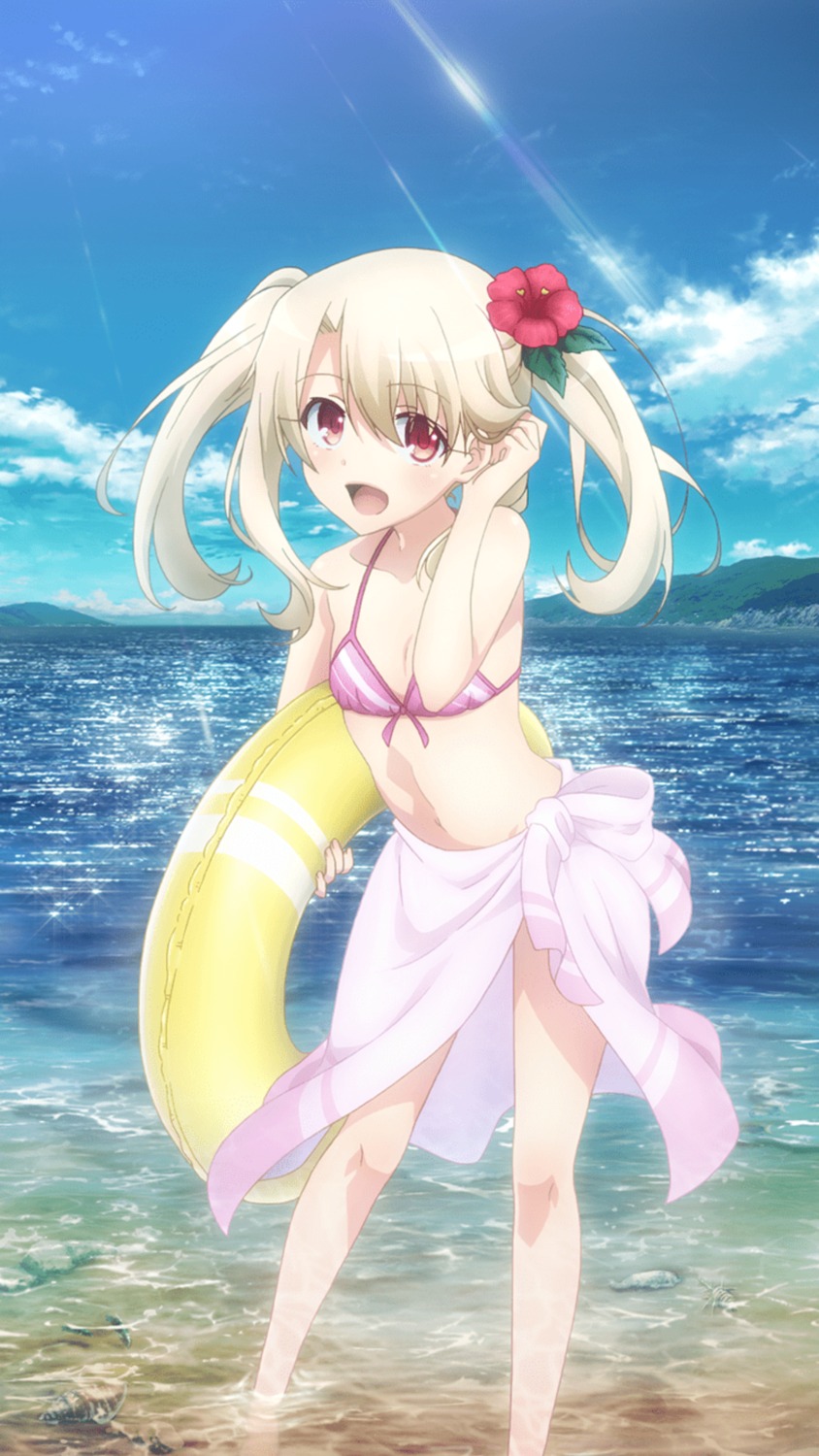 bikini_top cleavage fate/kaleid_liner_prisma_illya fate/stay_night illyasviel_von_einzbern swimsuits wet