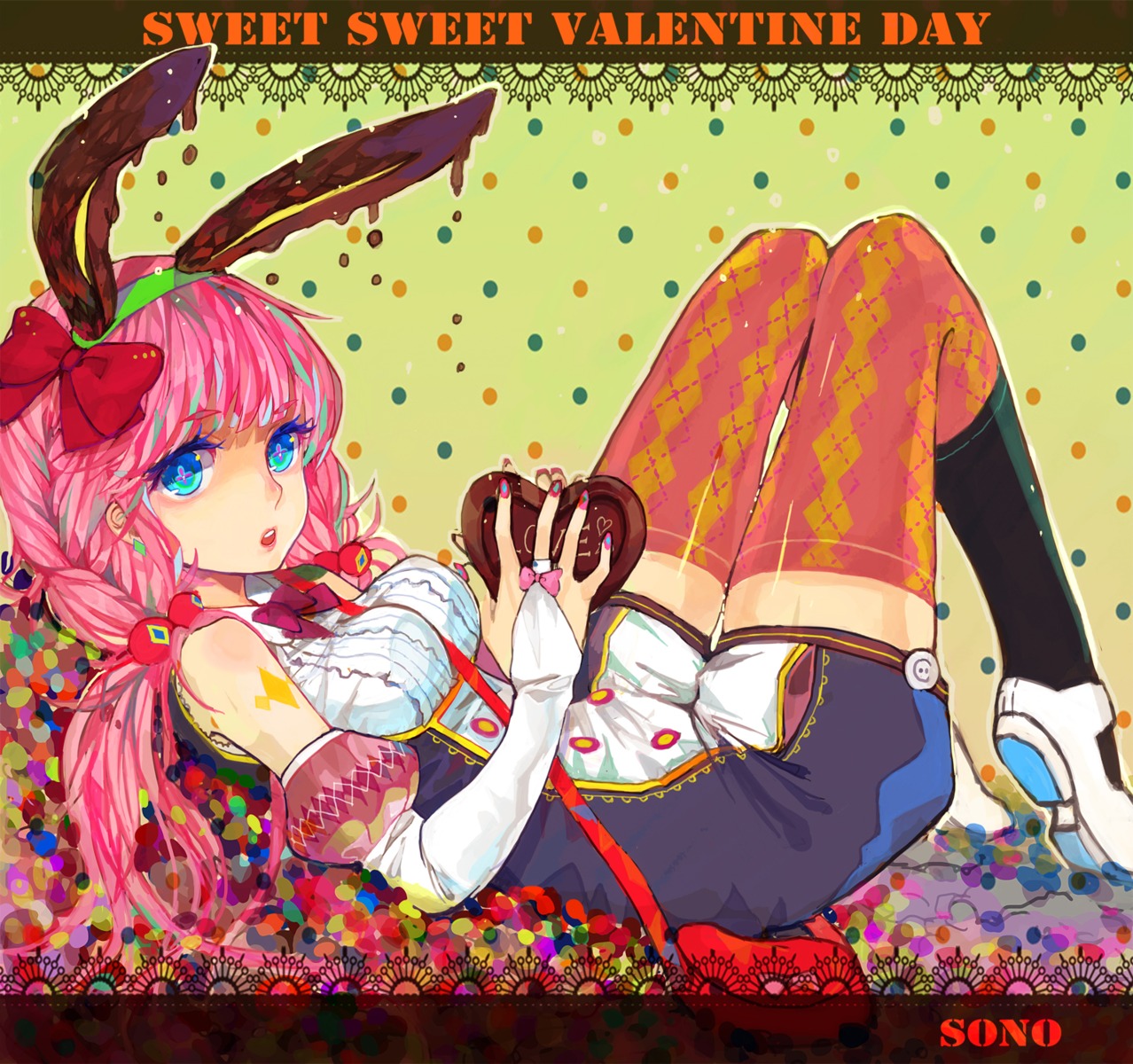 animal_ears bunny_ears sono thighhighs valentine