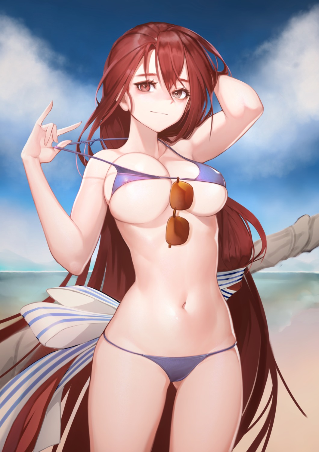 bikini cameltoe doha_skylightscent erect_nipples last_origin swimsuits t-8w_valkyrie undressing