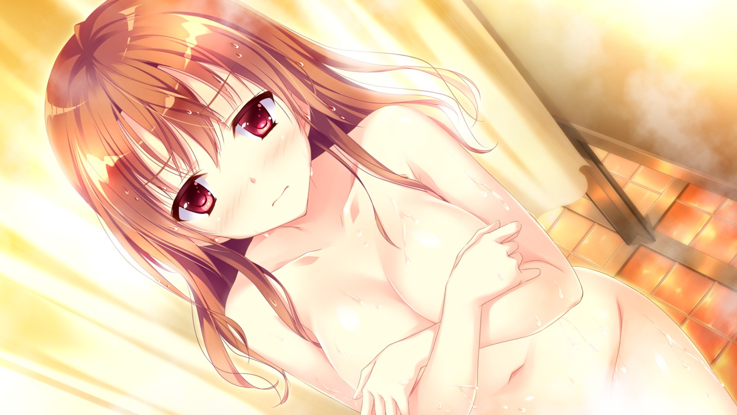 breast_hold censored ensemble_(company) game_cg kimishima_ao koi_suru_kimochi_no_kasanekata naked narumi_akane wet