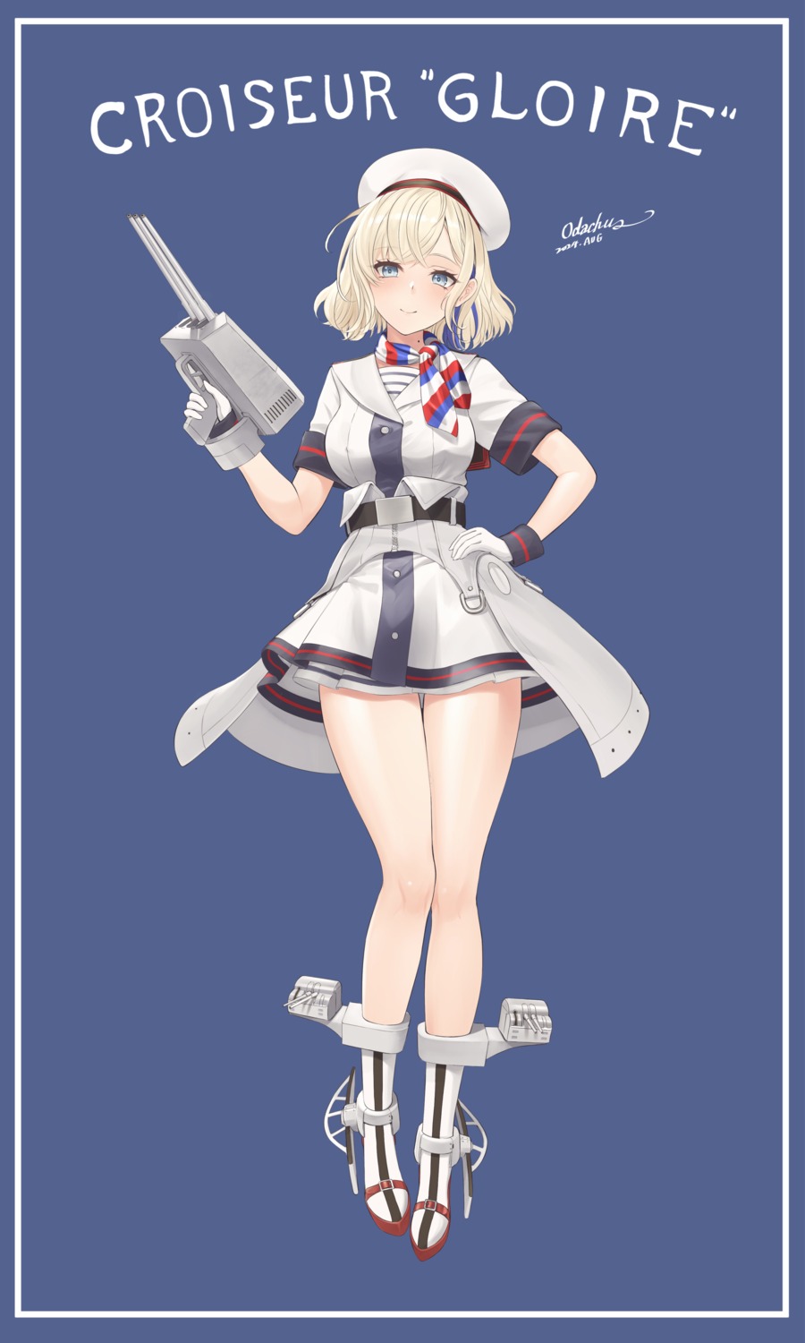 gloire_(kancolle) kantai_collection odachu uniform weapon