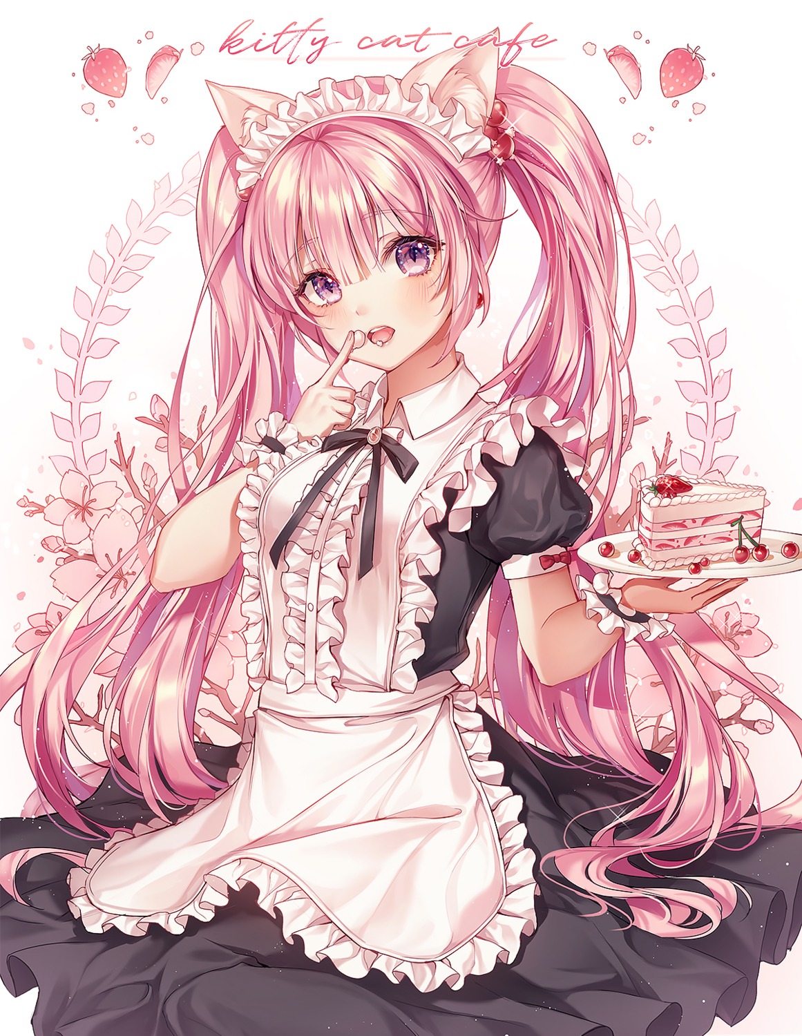 animal_ears cream maid nekomimi ttosom