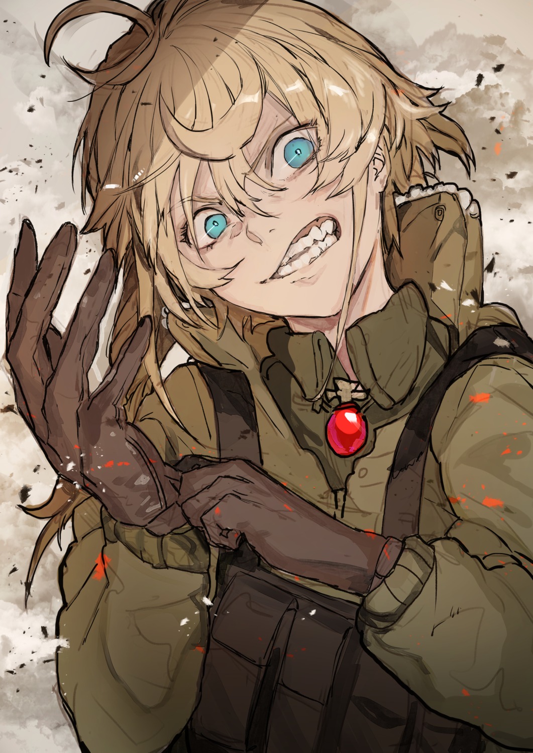 hiranko sketch tanya_degurechaff uniform youjo_senki