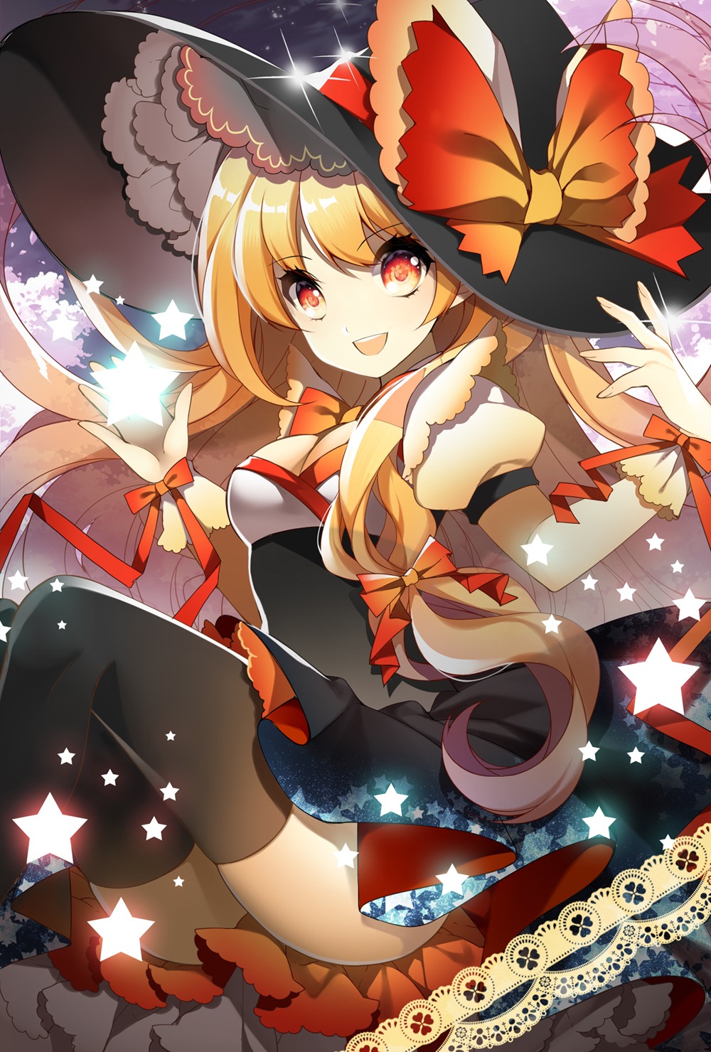 cleavage jeminl kirisame_marisa thighhighs touhou