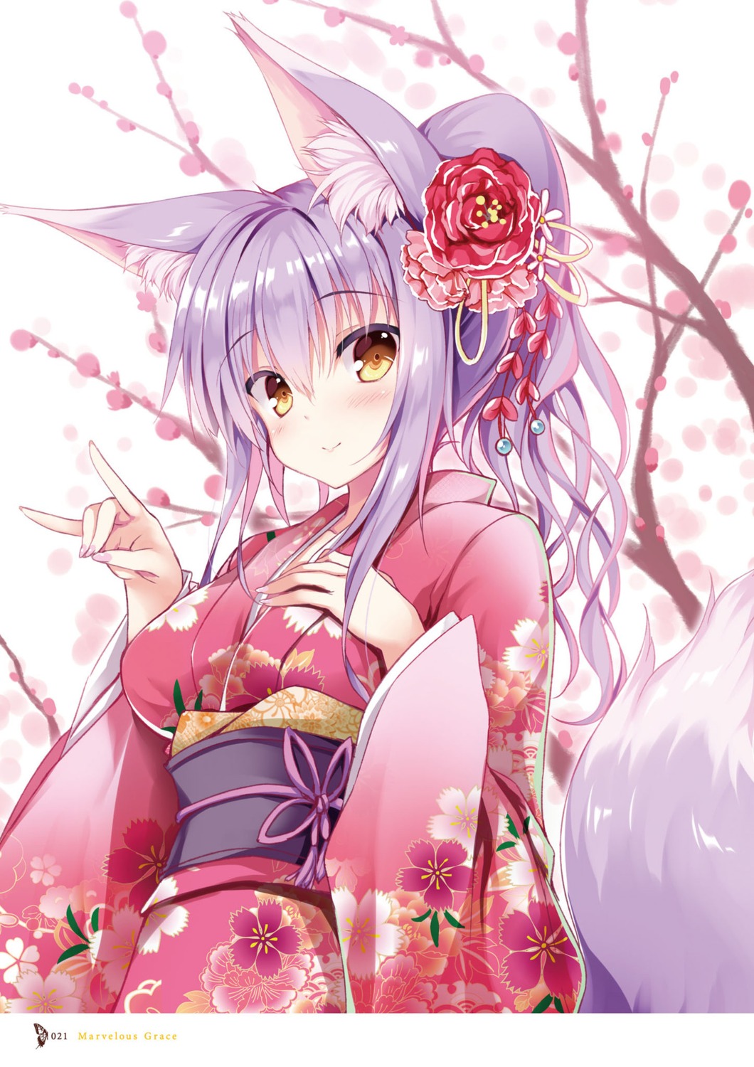 animal_ears kimono kitsune tail tateha