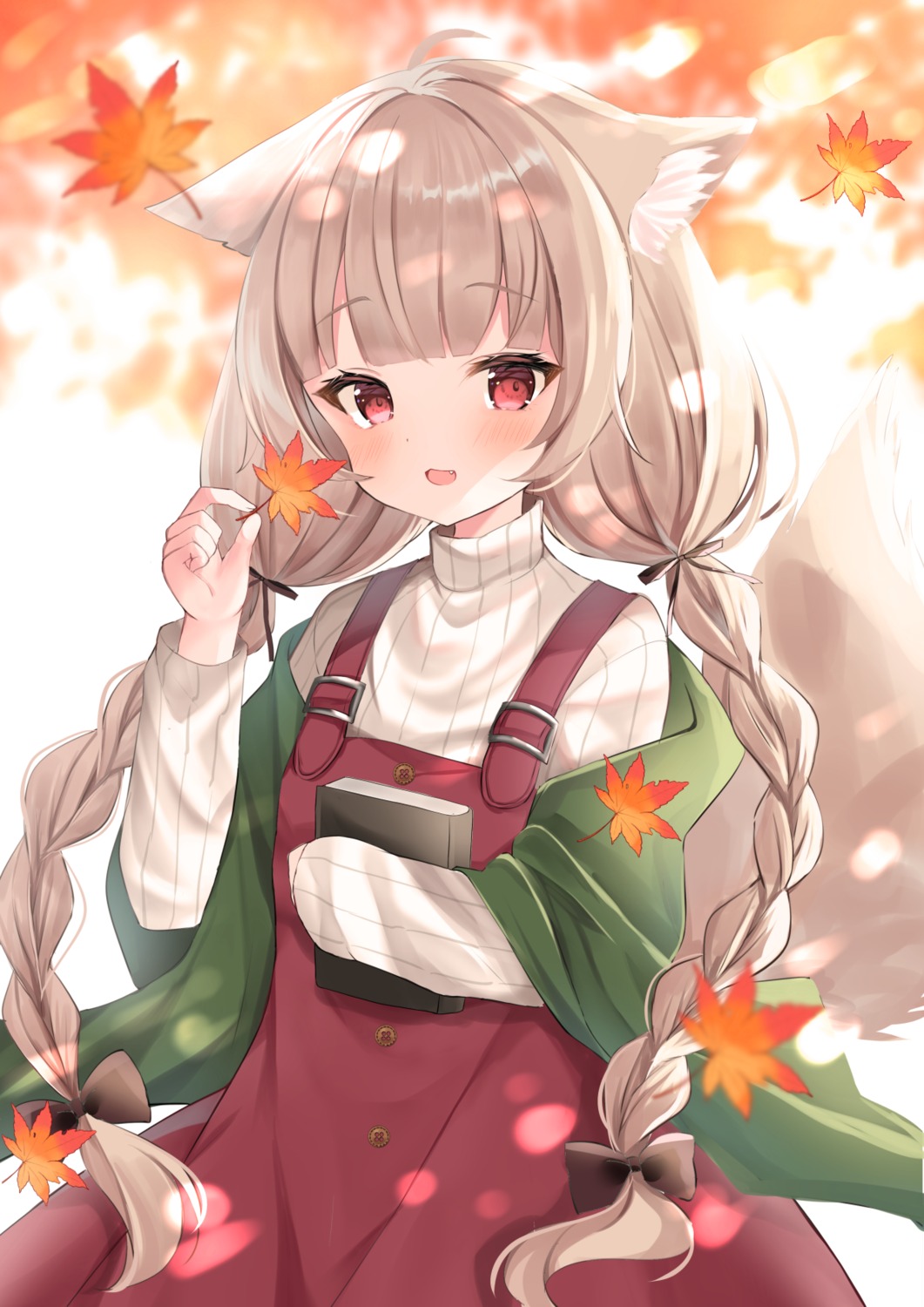 animal_ears dress hamico nekomimi sweater tail