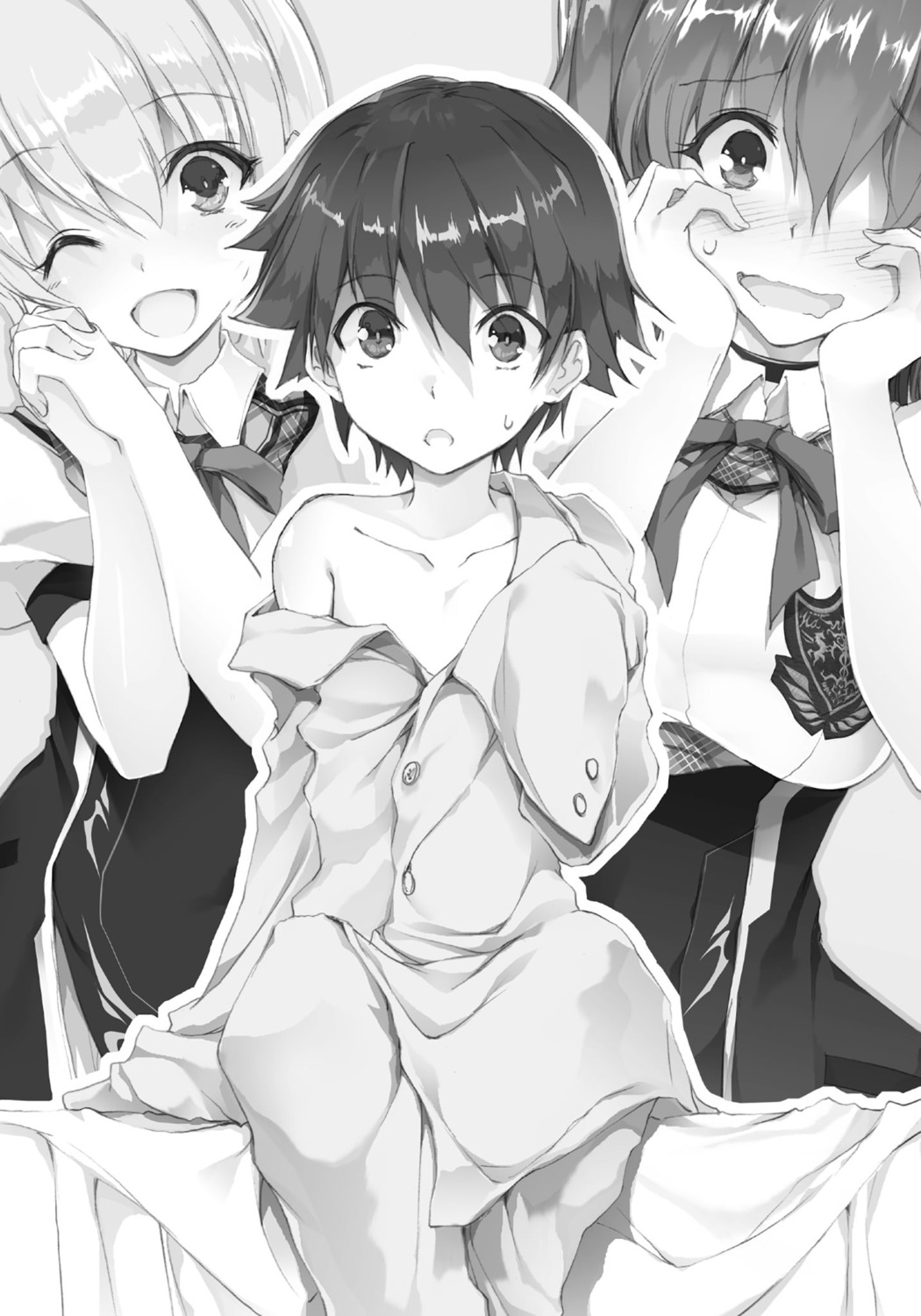 kurogane_ikki kurogane_shizuku monochrome rakudai_kishi_no_cavalry seifuku stella_vermillion tagme