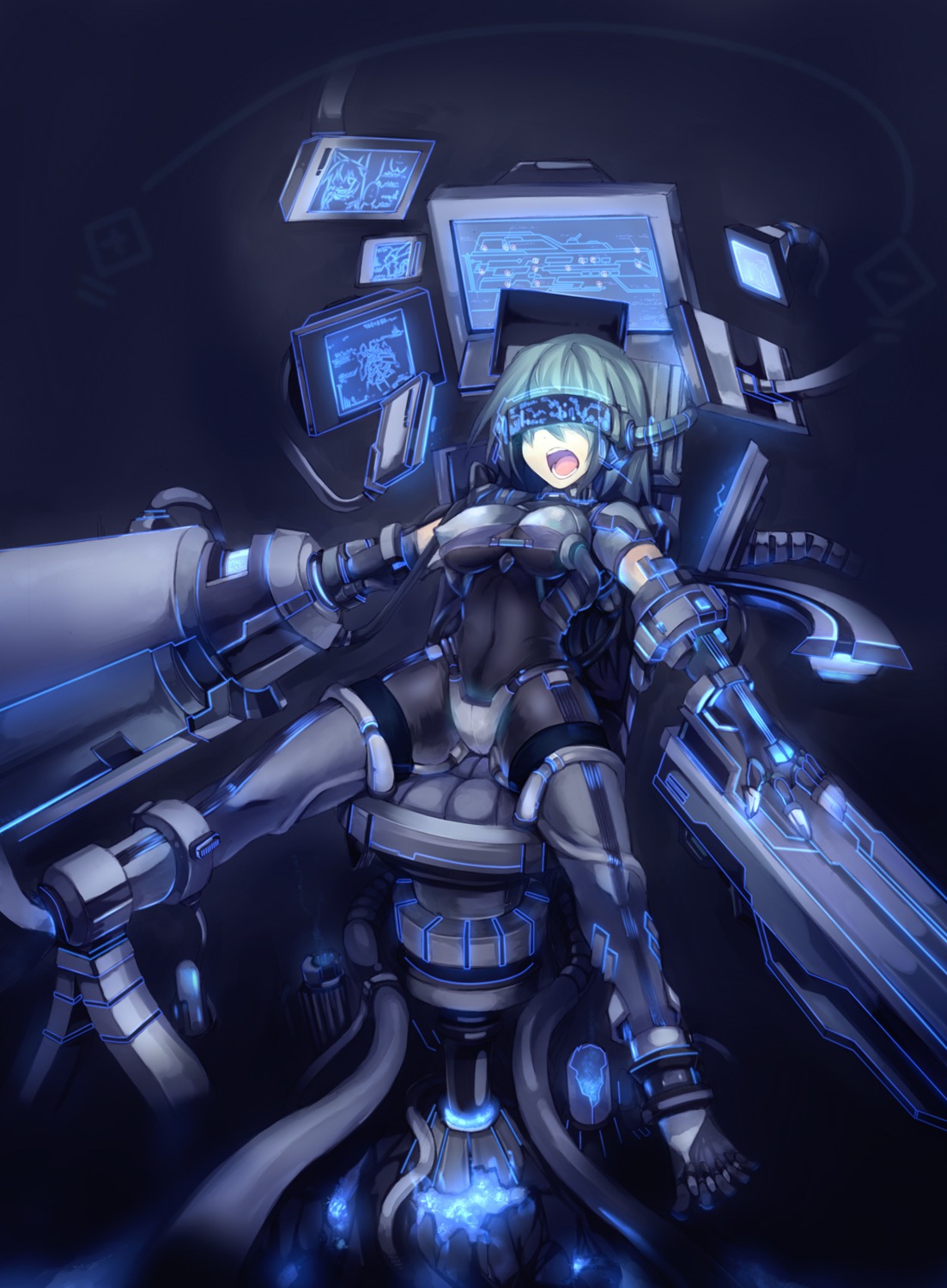 bodysuit mamuru mecha_musume