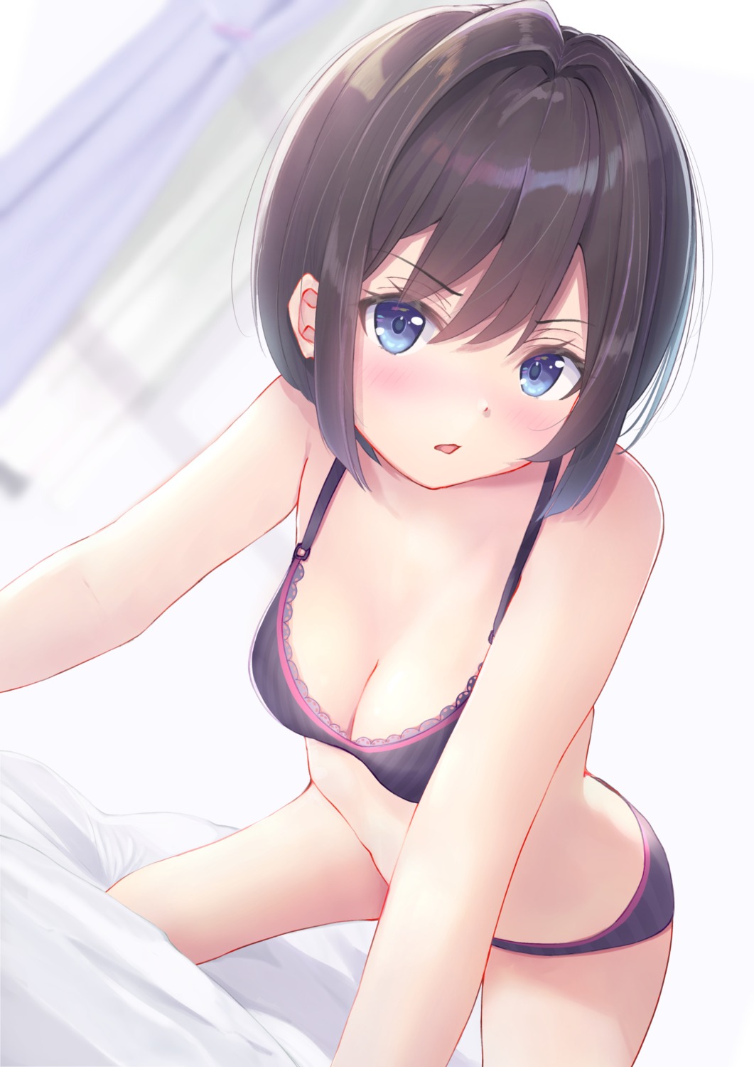 bra cleavage lingerie pantsu yunarebun