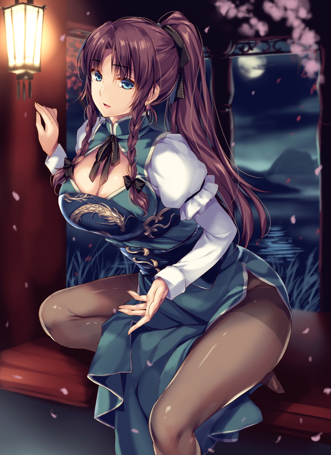 chinadress cleavage hong_meiling monety pantyhose touhou