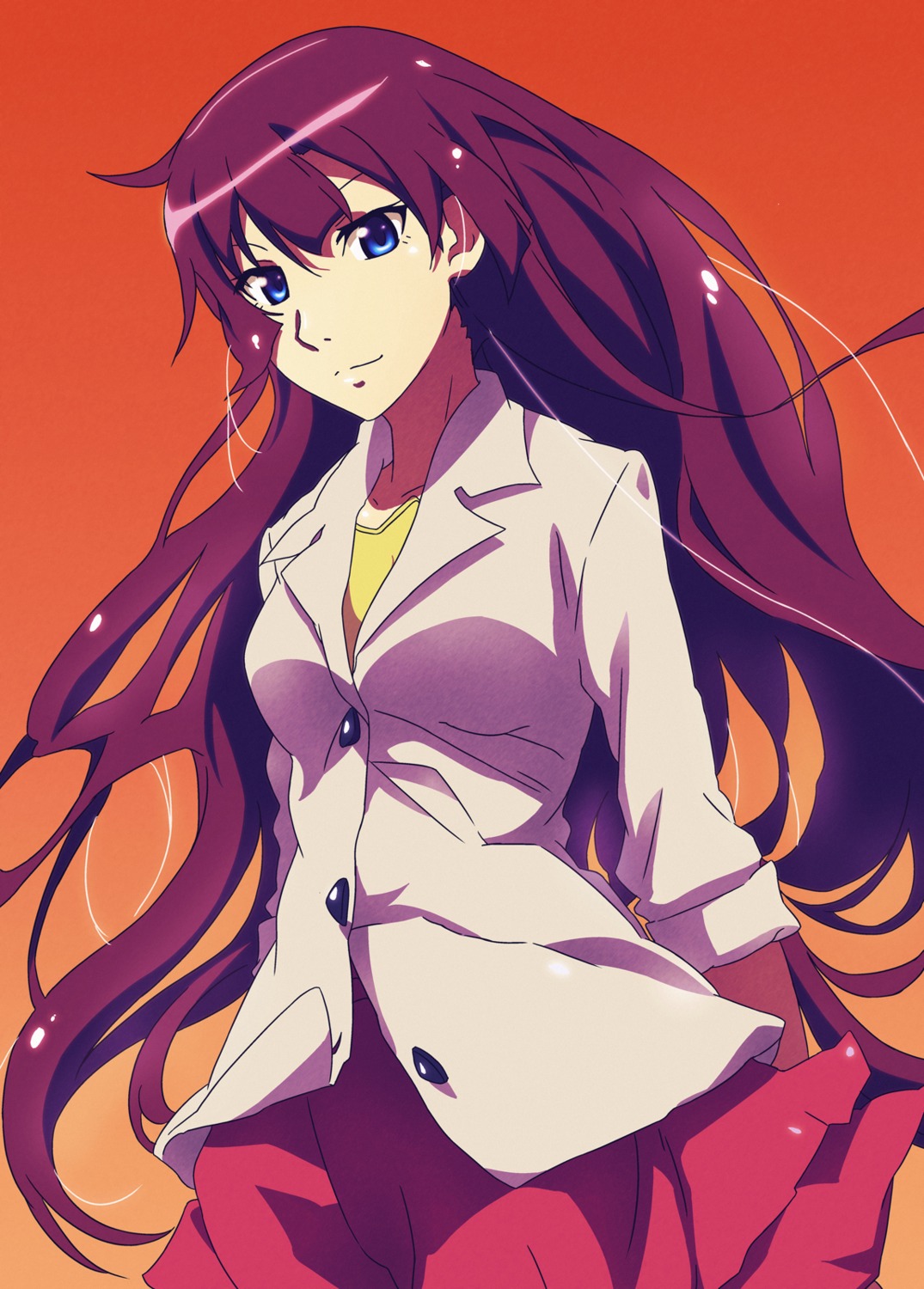 bakemonogatari monogatari_(series) senjougahara_hitagi tappa