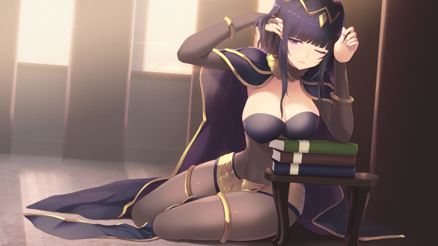 bodysuit cait cleavage fire_emblem fire_emblem_kakusei garter tharja wallpaper