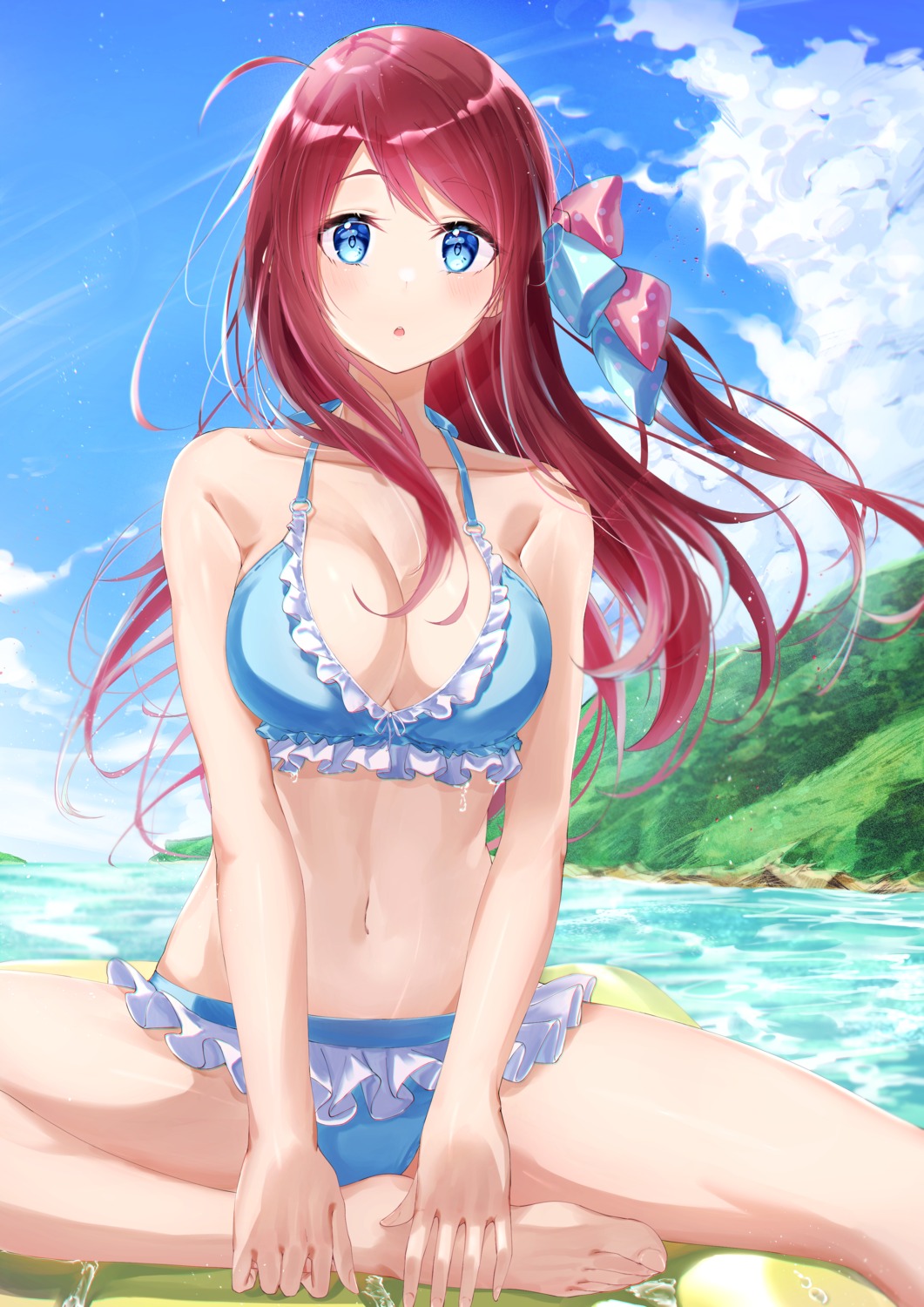 bikini cleavage feet meen_(ouaughikepdvrsf) minamoto_sakura swimsuits zombieland_saga