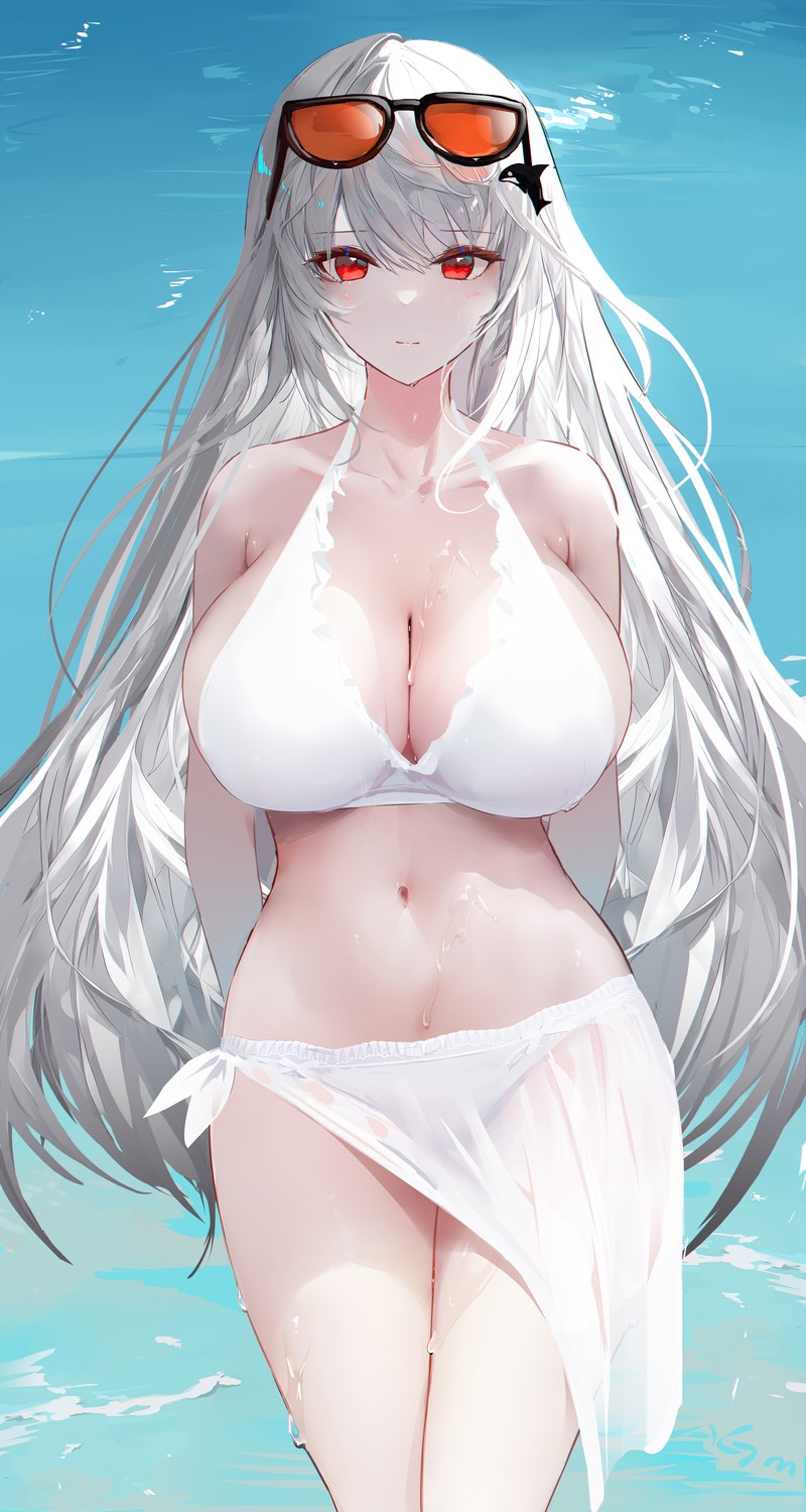 arknights bikini megane omone_hokoma_agm skadi_(arknights) swimsuits