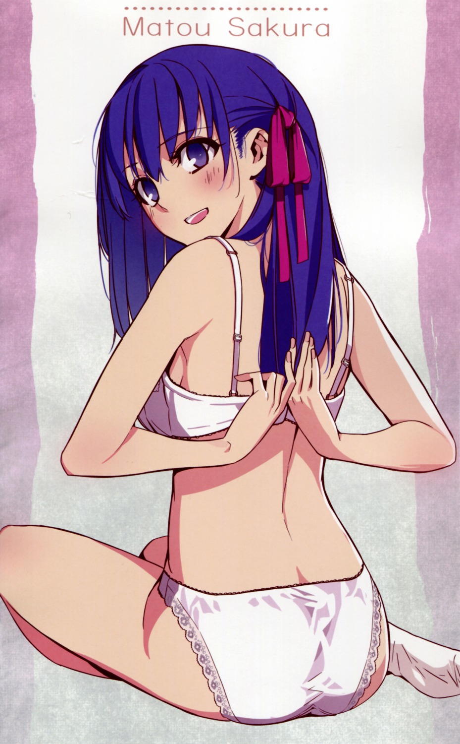 bra fate/stay_night matou_sakura morii_shizuki moriisan-tokono pantsu