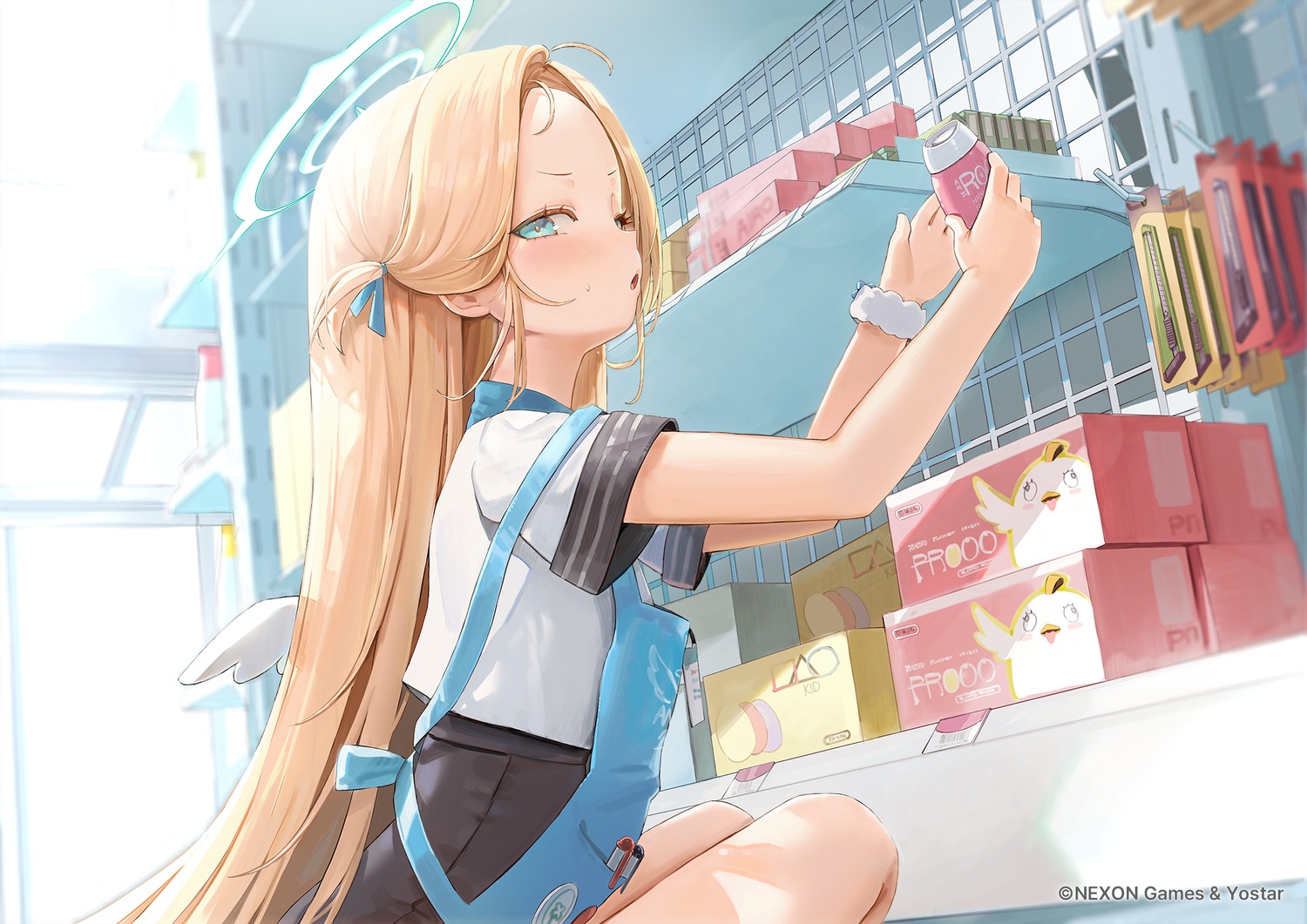 angel blue_archive freng sora_(blue_archive) uniform wings