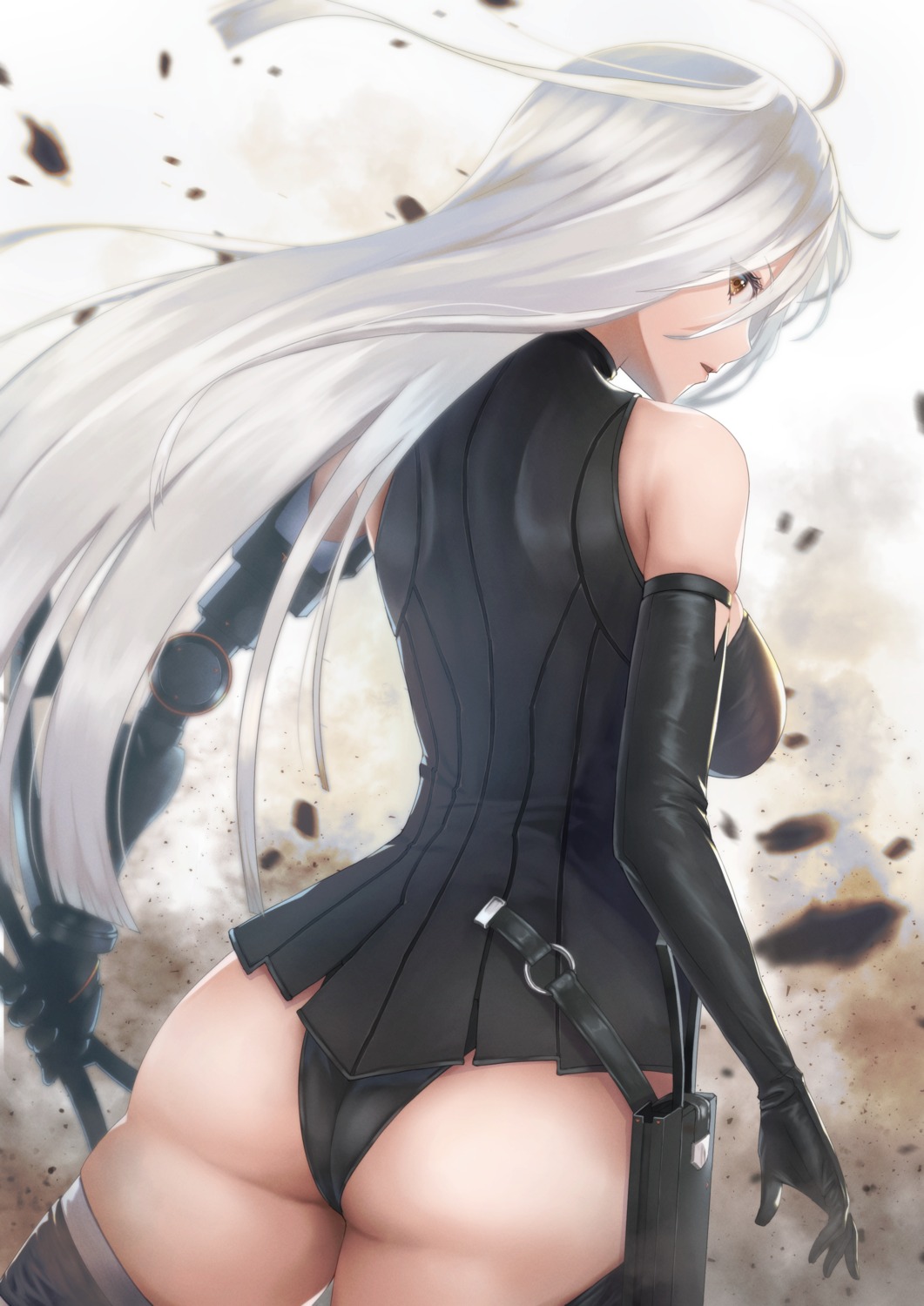 ass frenlyse leotard mecha_musume nier nier_reincarnation tachibana_yuu_(shika) thighhighs