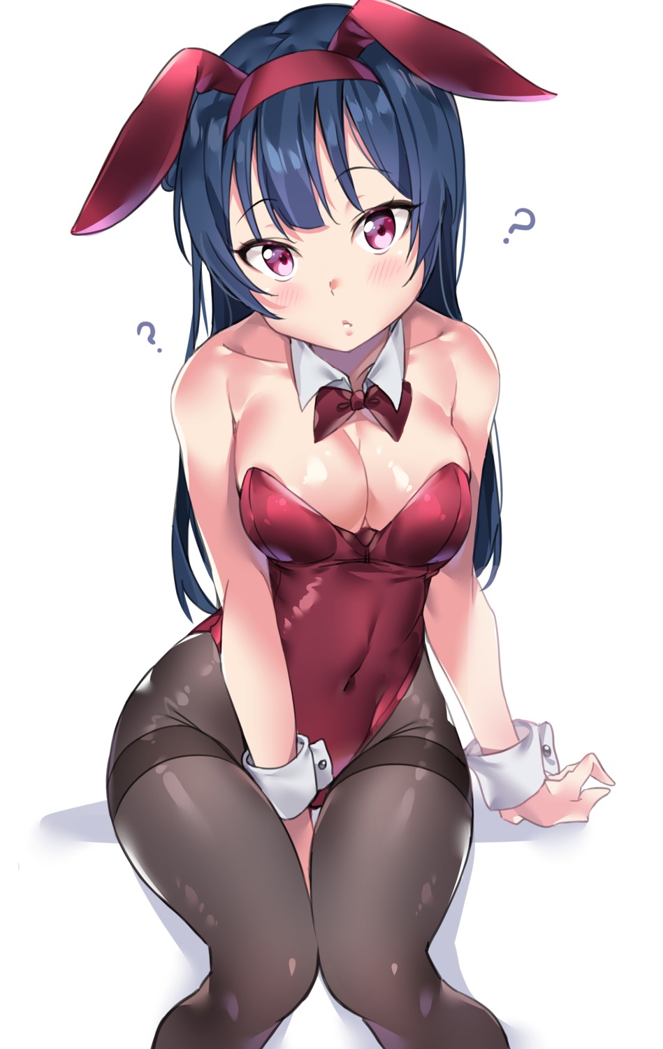 animal_ears bunny_ears bunny_girl love_live!_sunshine!! pantyhose tem10 tsushima_yoshiko