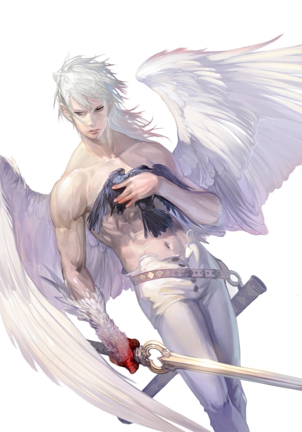 male sword takayama_toshiaki wings
