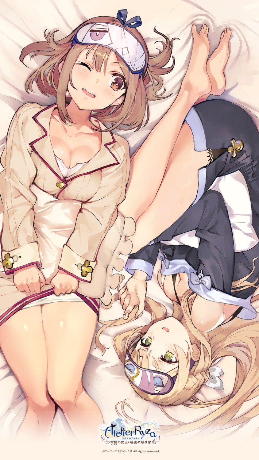 atelier atelier_ryza cleavage klaudia_valentz koei_tecmo reisalin_stout skirt_lift toridamono