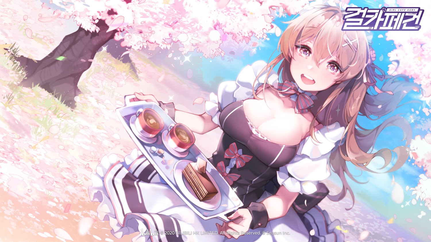 girl_cafe_gun girl_cafe_gun_ii irene_white kanola_u maid skirt_lift wallpaper