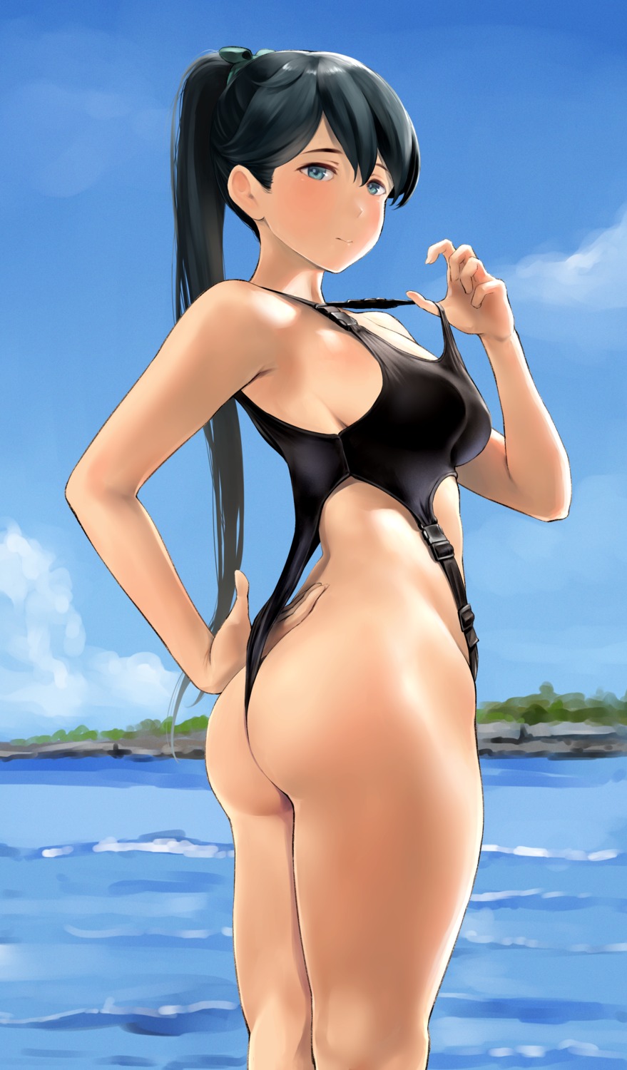 ass swimsuits wa_(genryusui)