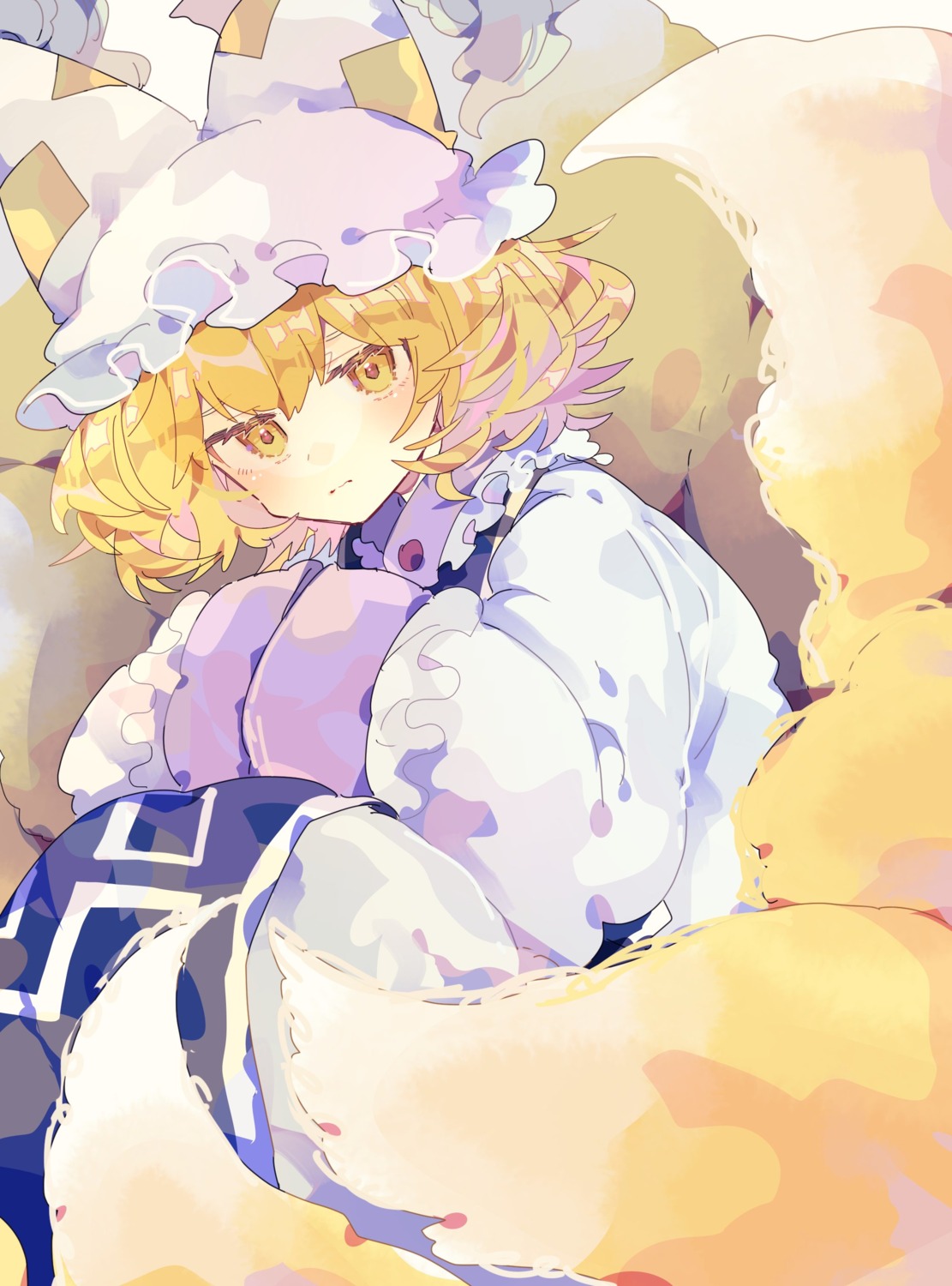 animal_ears asian_clothes kitsune nikorashika tail touhou yakumo_ran