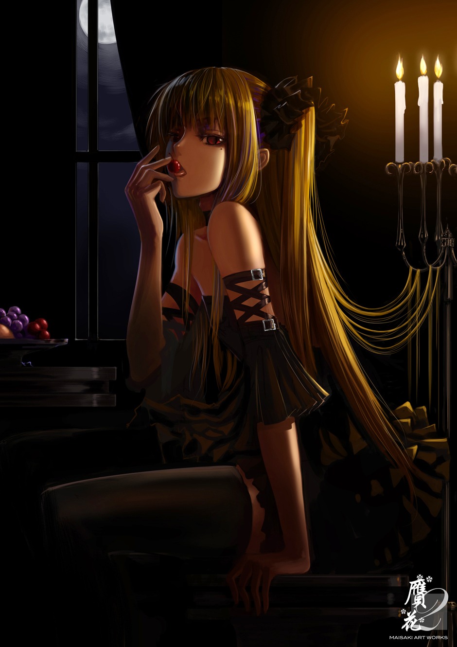 gothic_lolita lolita_fashion maisaki maria_holic shidou_mariya thighhighs trap