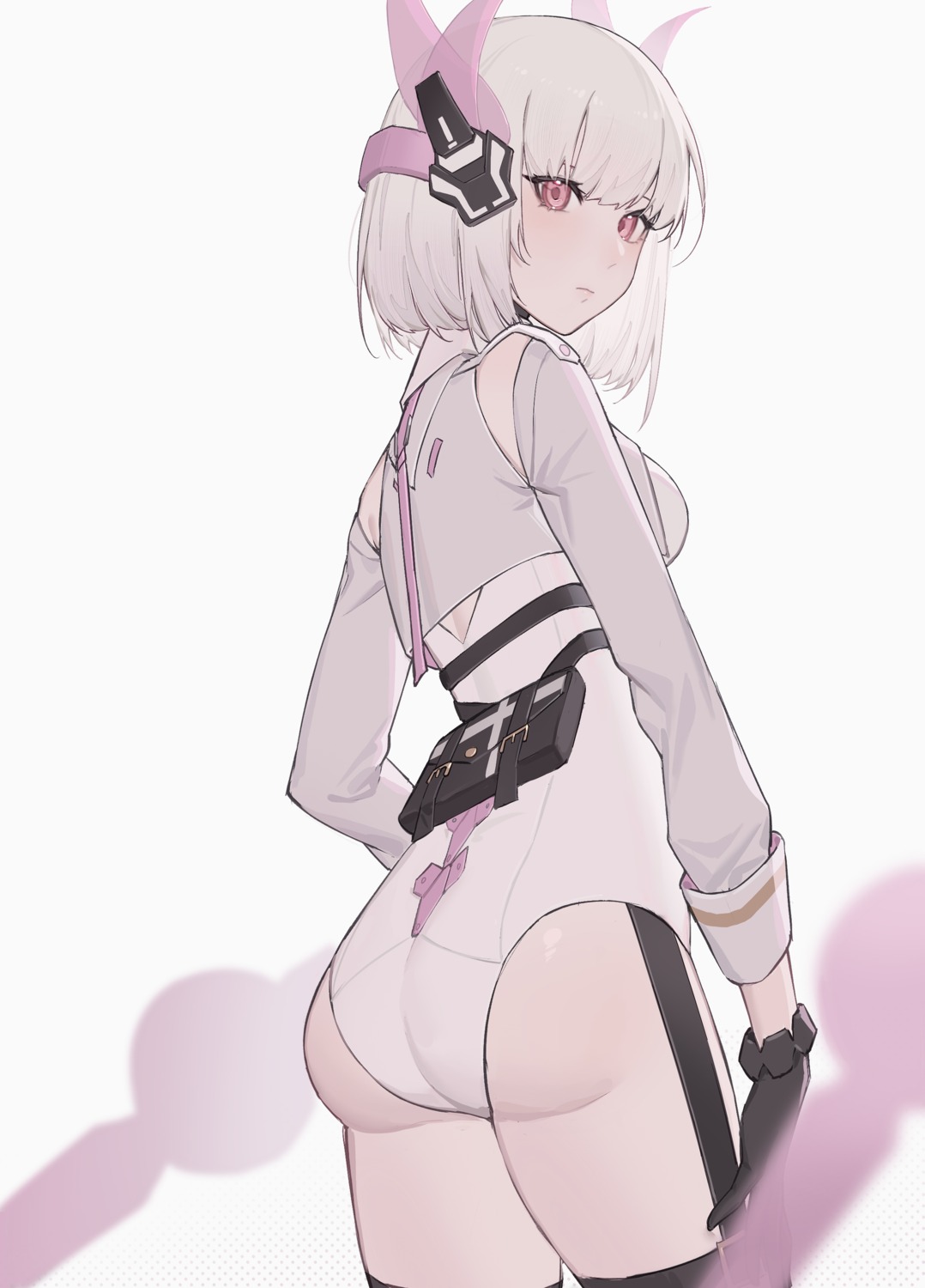 ass leotard liv_(punishing:_gray_raven) punishing:_gray_raven stockings thighhighs xtears_kitsune